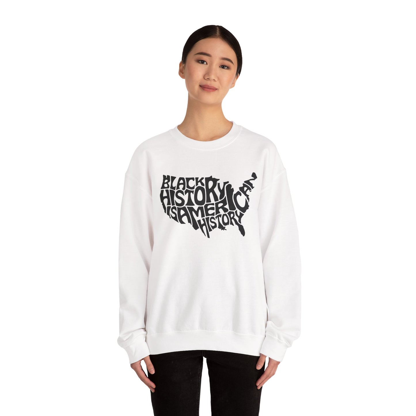 Black History Unisex Heavy Blend™ Crewneck Sweatshirt