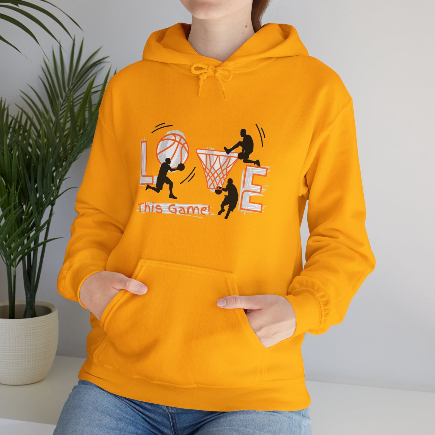 Basketball Love the Game Unisex Heavy Blend™ Hooded Sweatshirt