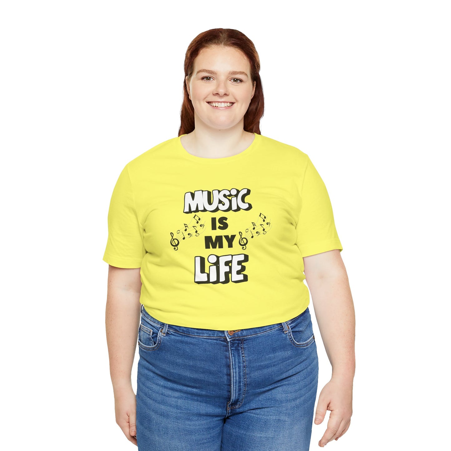 Music is My Life Unisex Jersey Short Sleeve Tee