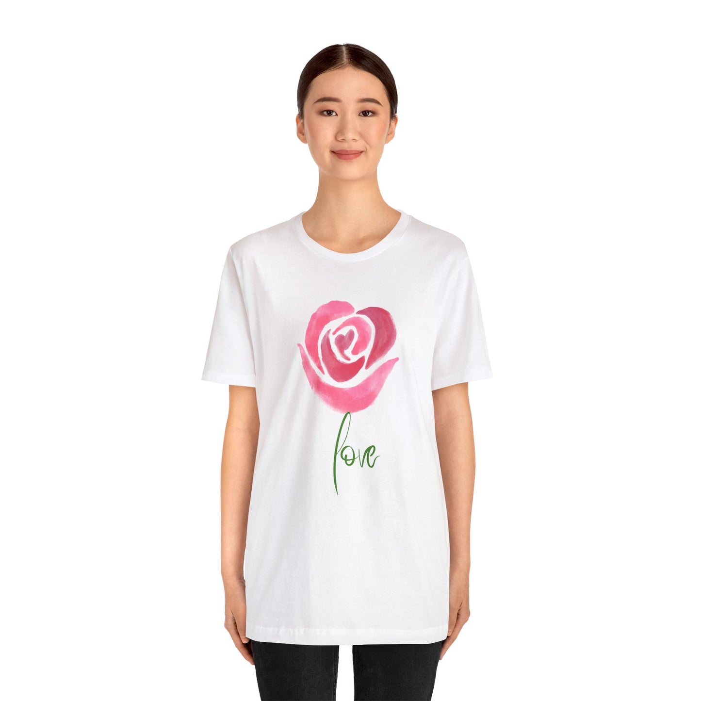 Flower Love Unisex Jersey Short Sleeve Tee