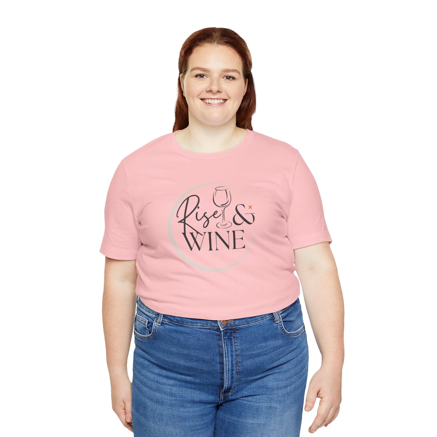 Rise And Wine Unisex Jersey Short Sleeve Tee