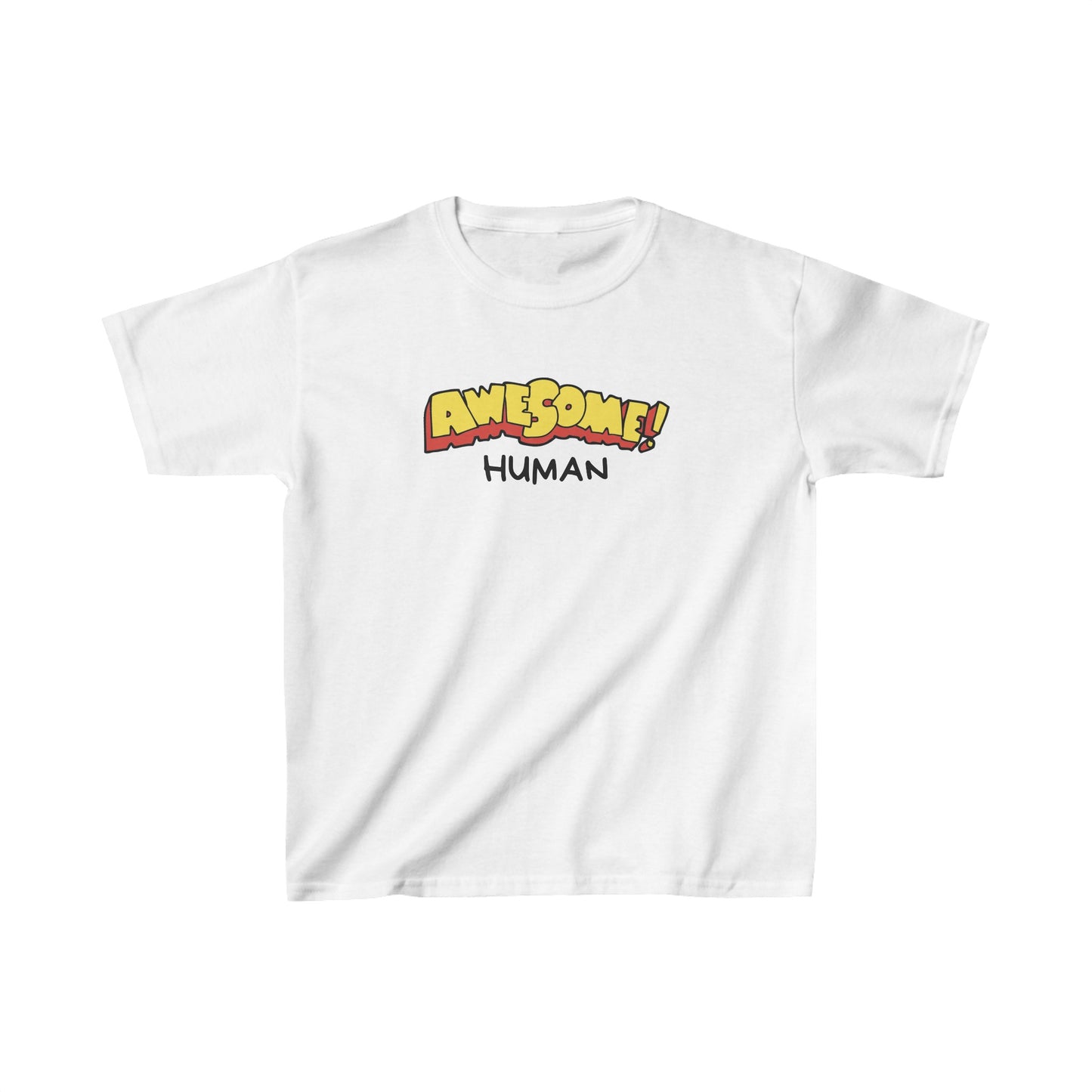 Kids Awesome Human Heavy Cotton™ Tee