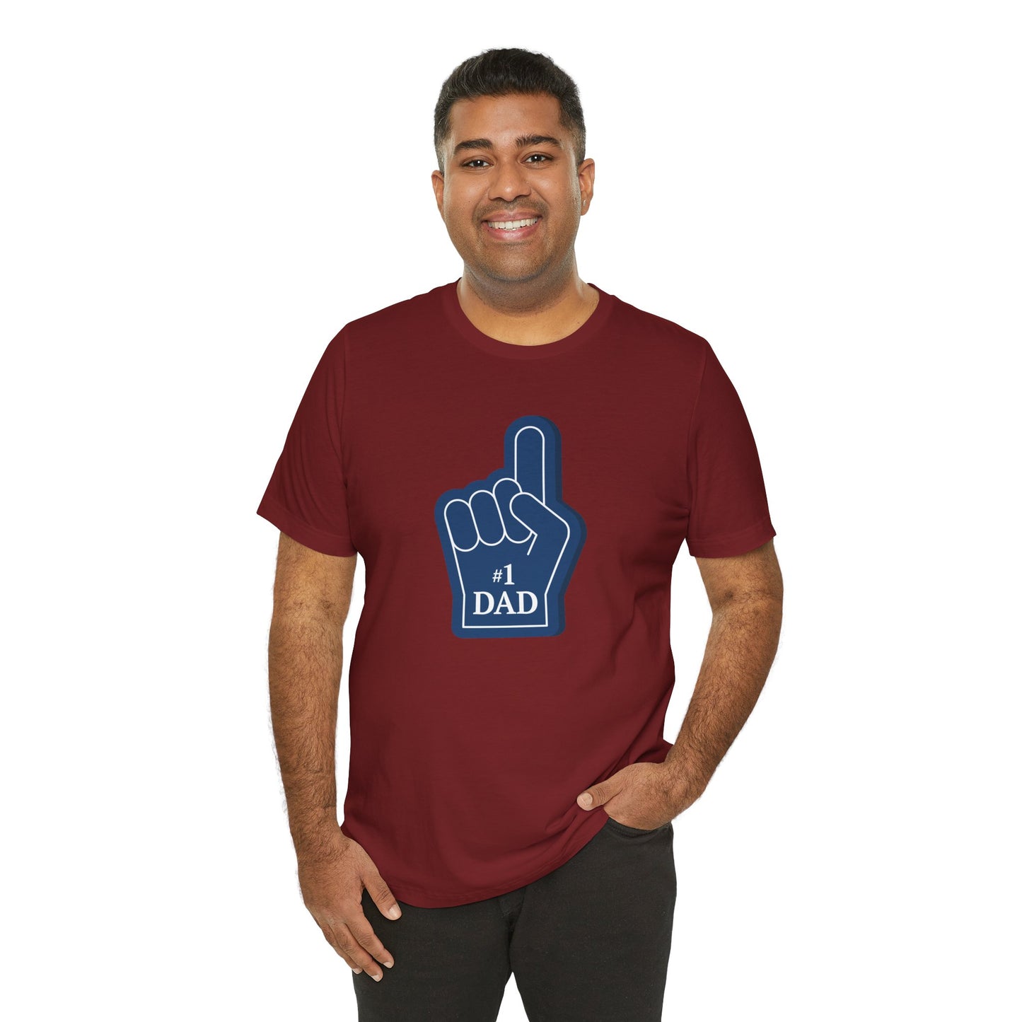 #1 Dad Unisex Jersey Short Sleeve Tee