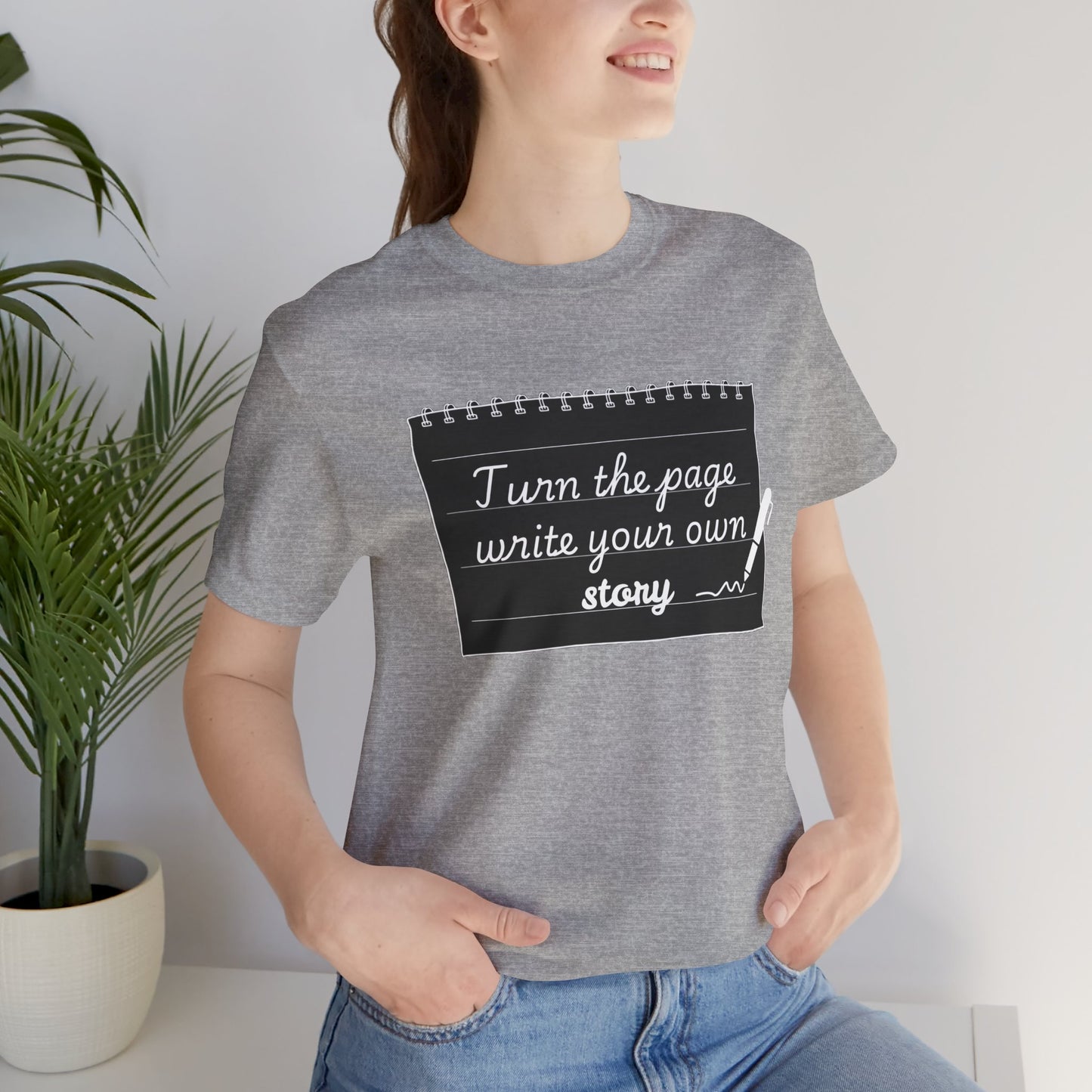Turn the Page And Write Your Story Unisex Softstyle T-Shirt