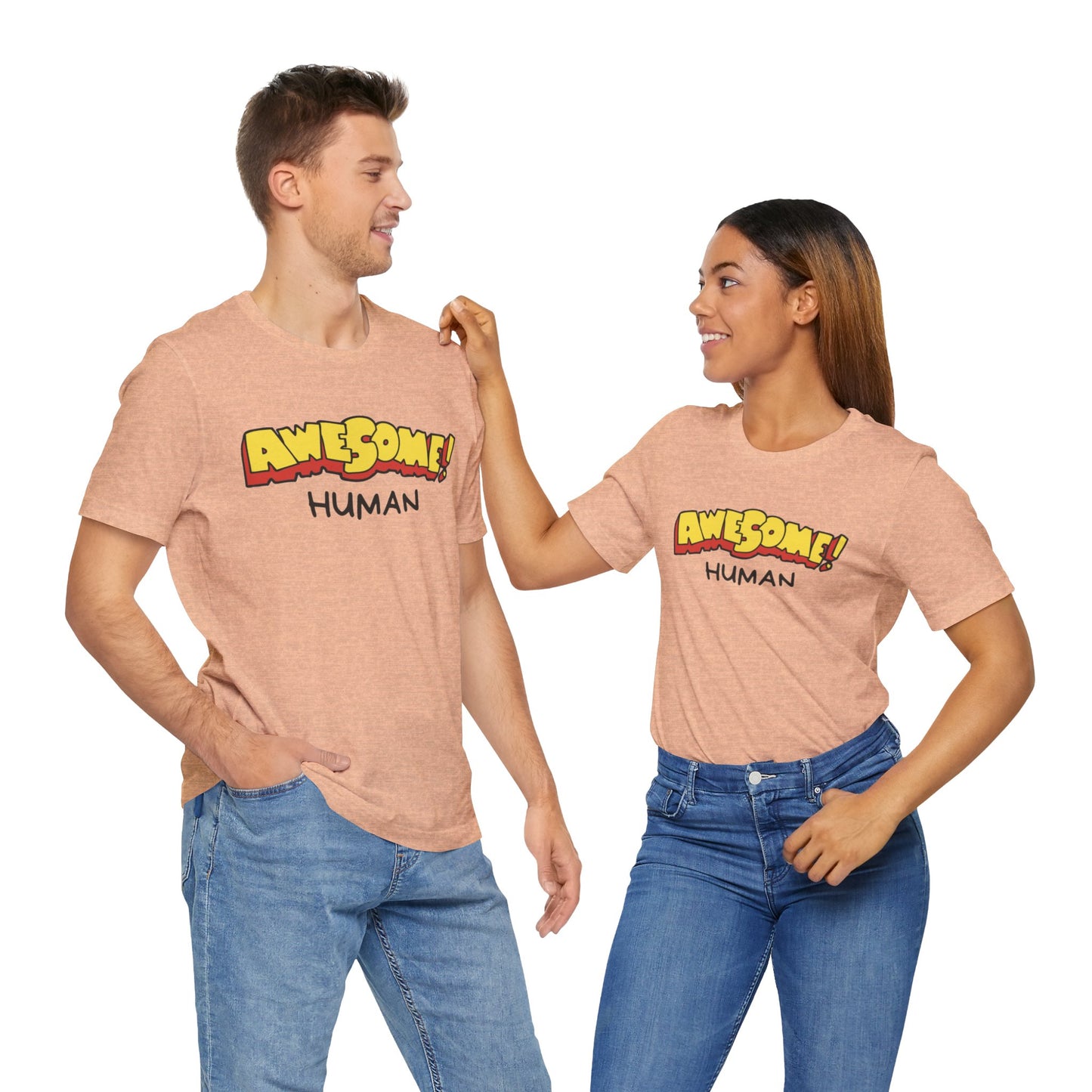 Awesome Human Unisex Jersey Short Sleeve Tee