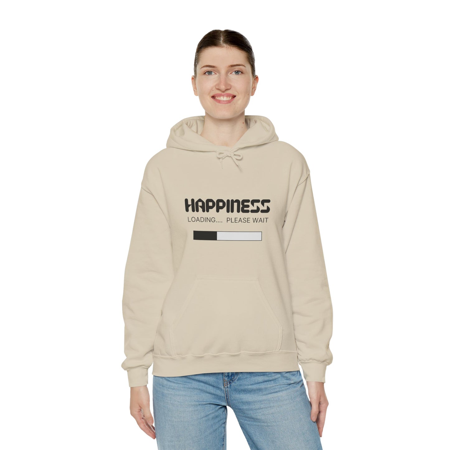 Happiness Loading Please Wait Unisex Heavy Blend™ Hooded Sweatshirt