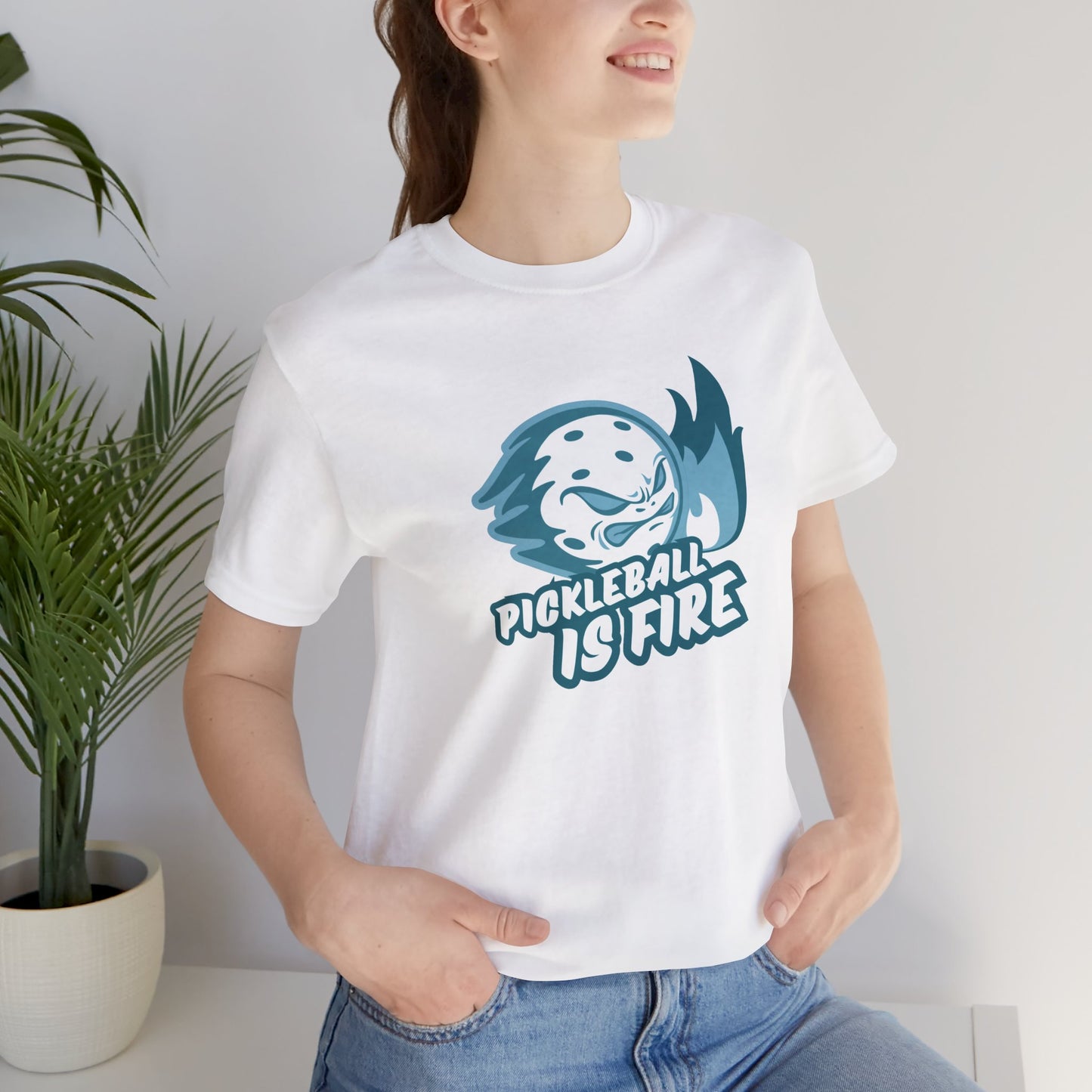 Pickleball Is Fire Unisex Jersey Short Sleeve Tee