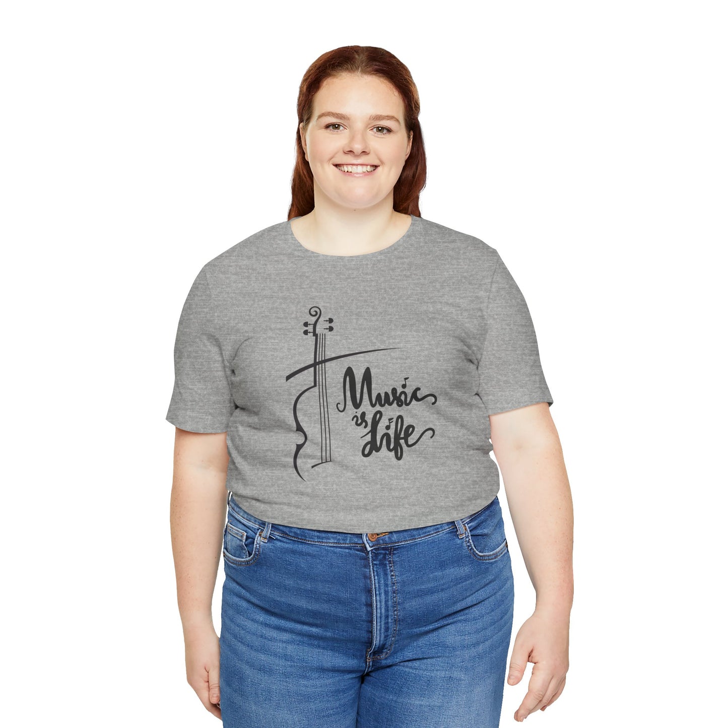 Music Is Life Unisex Jersey Short Sleeve Tee