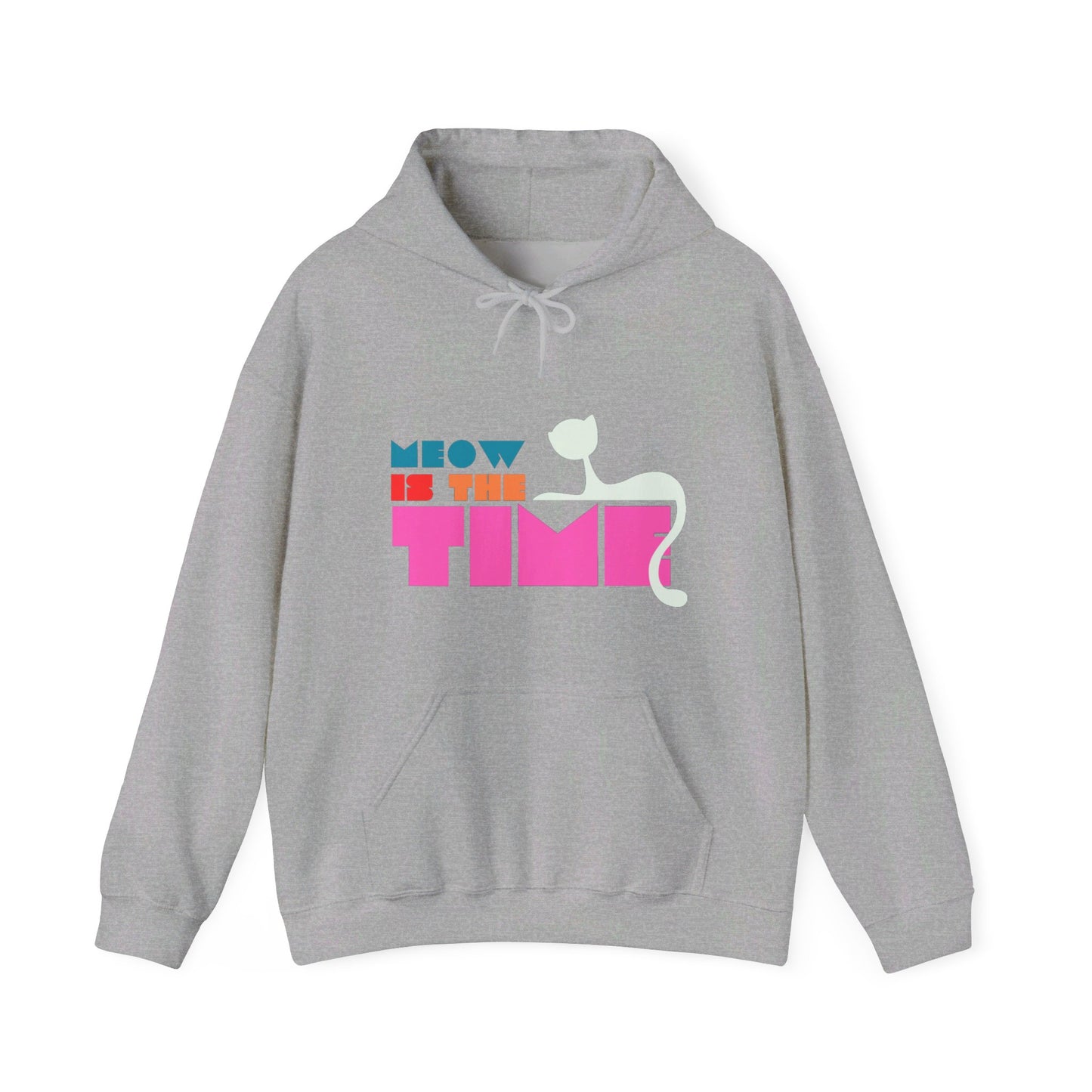 Meow Is The Time Unisex Heavy Blend™ Hooded Sweatshirt