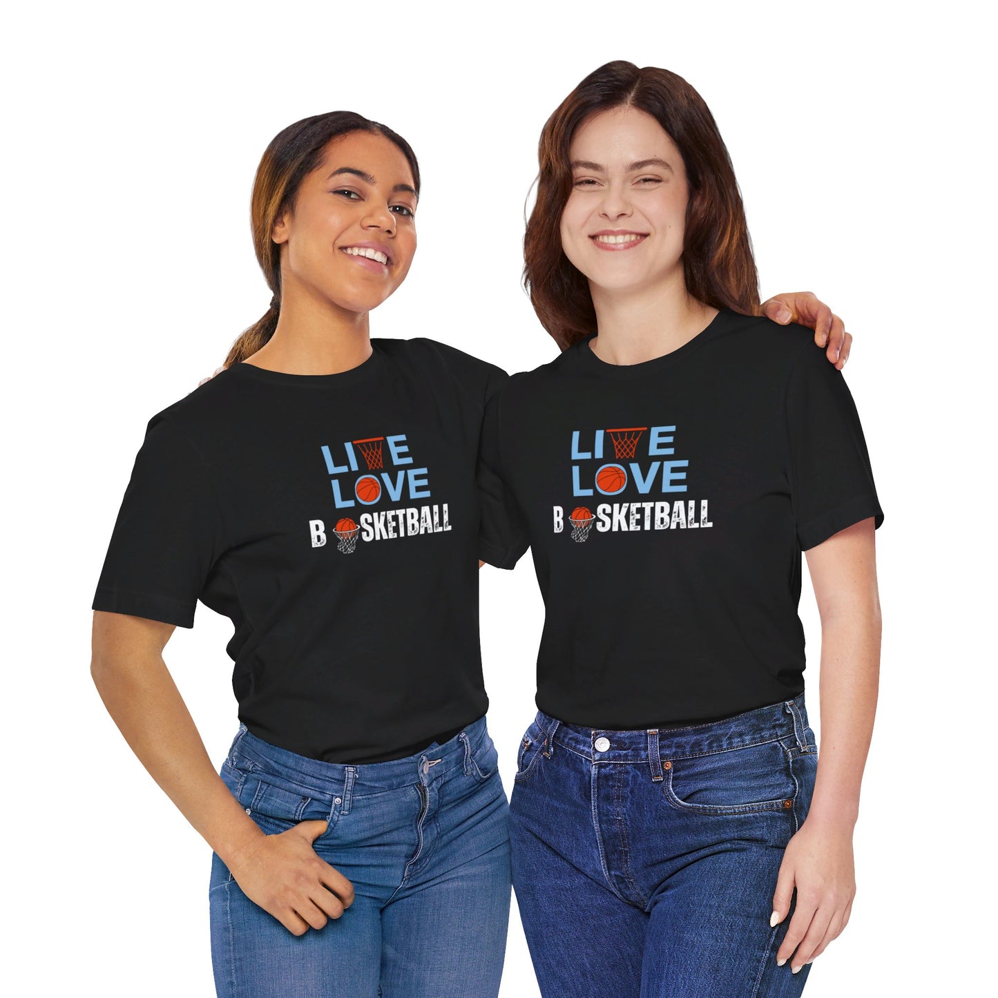 Basketball/ Live Love Basketball Unisex Jersey Short Sleeve Tee