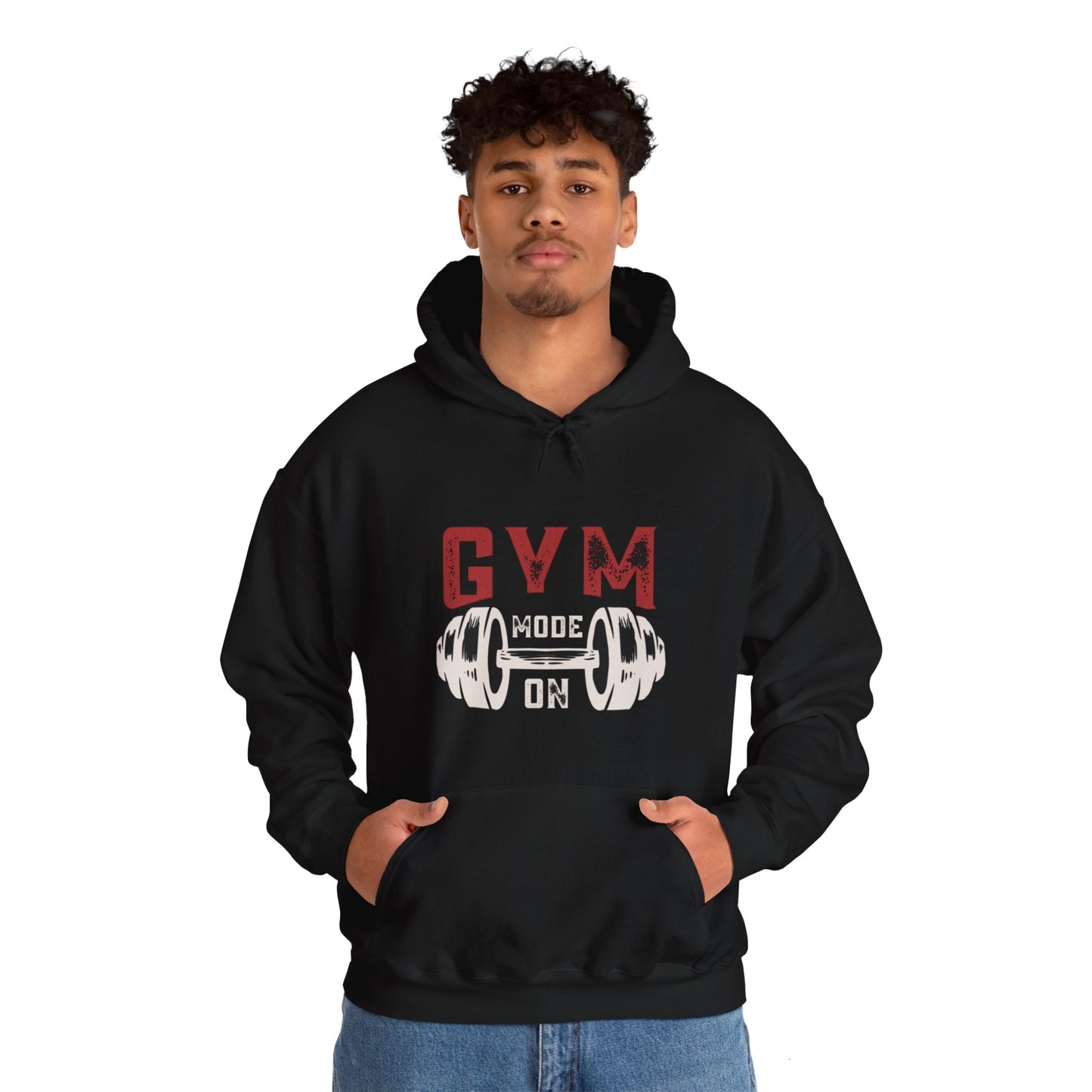 Gym Mode On Unisex Heavy Blend™ Hooded Sweatshirt