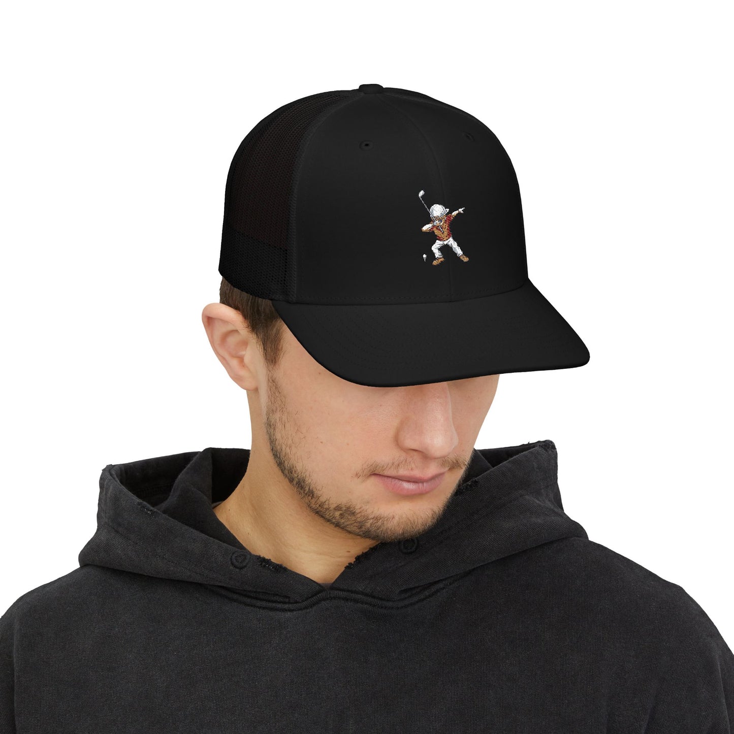 Golf Guy Snapback Trucker Cap (Embroidery)
