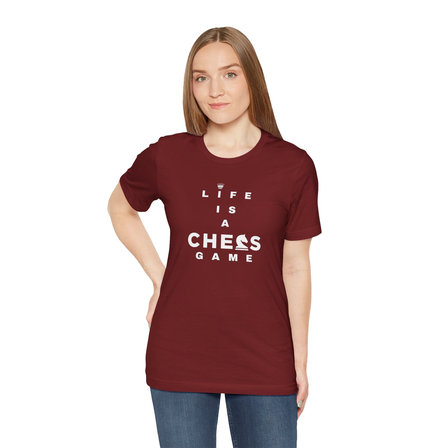 Life Is a Chess Game Unisex Jersey Short Sleeve Tee