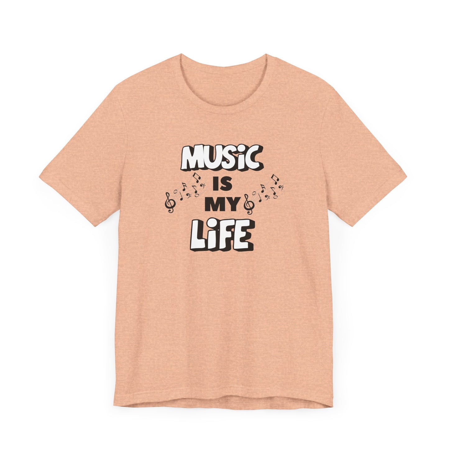 Music is My Life Unisex Jersey Short Sleeve Tee