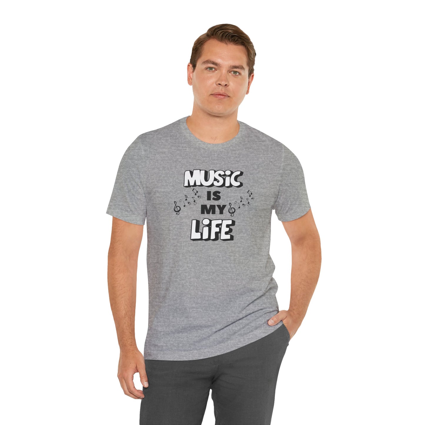 Music is My Life Unisex Jersey Short Sleeve Tee