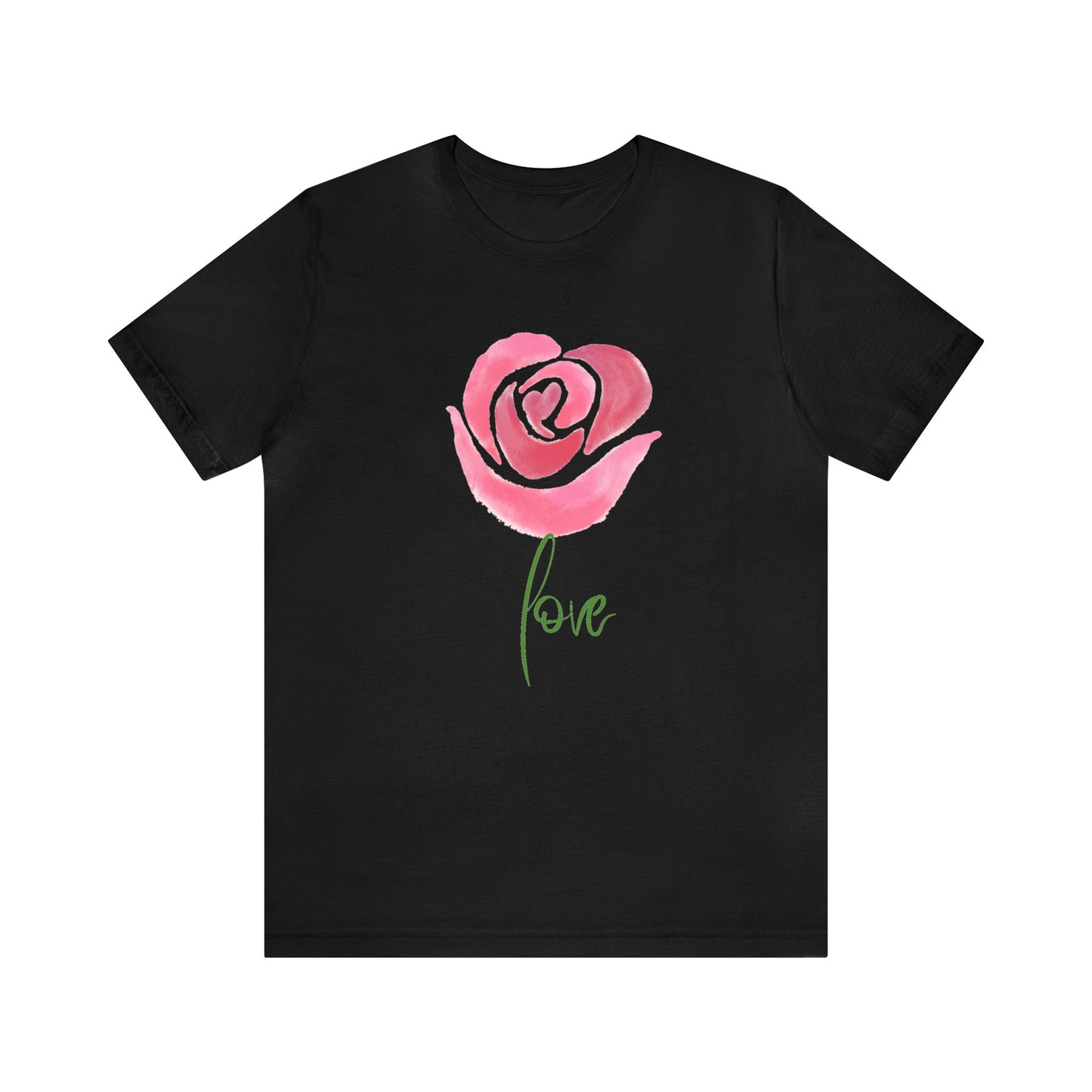 Flower Love Unisex Jersey Short Sleeve Tee