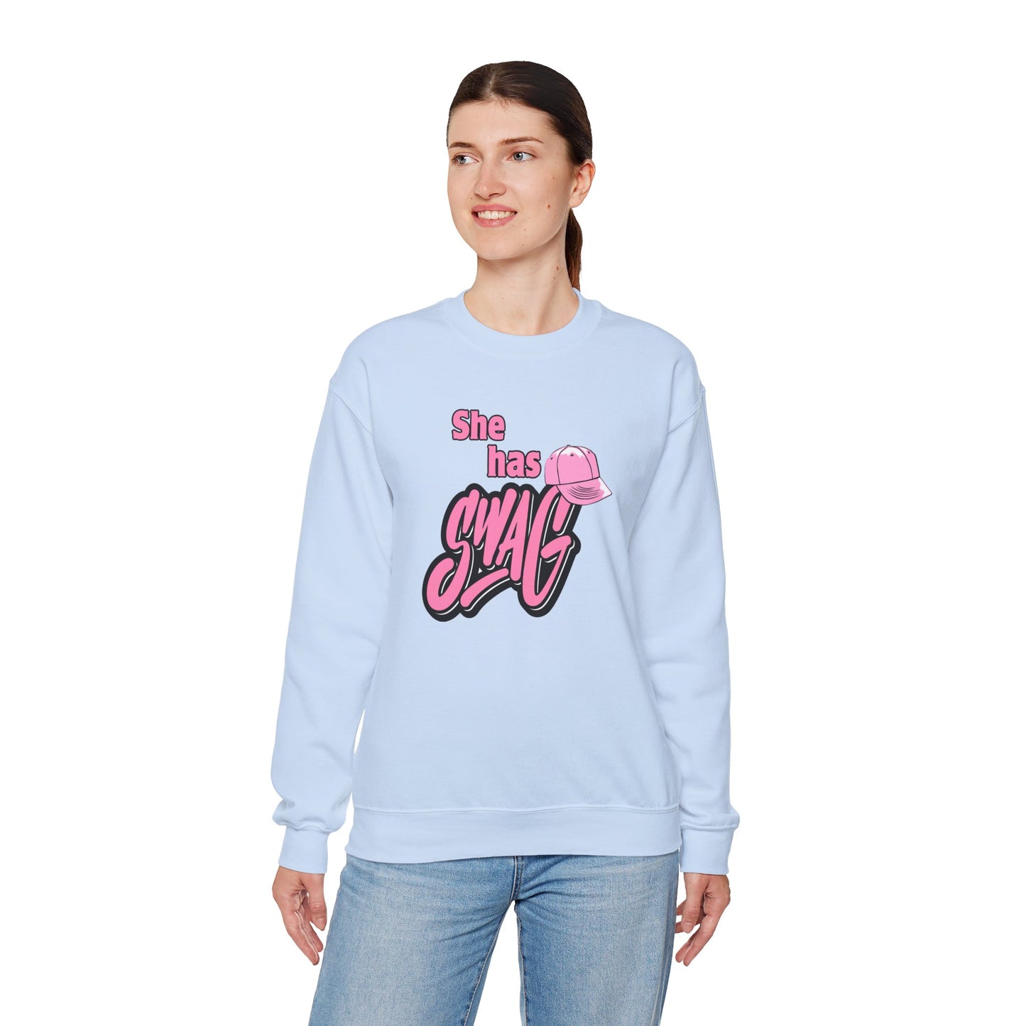 She Has Swag Unisex Heavy Blend™ Crewneck Sweatshirt