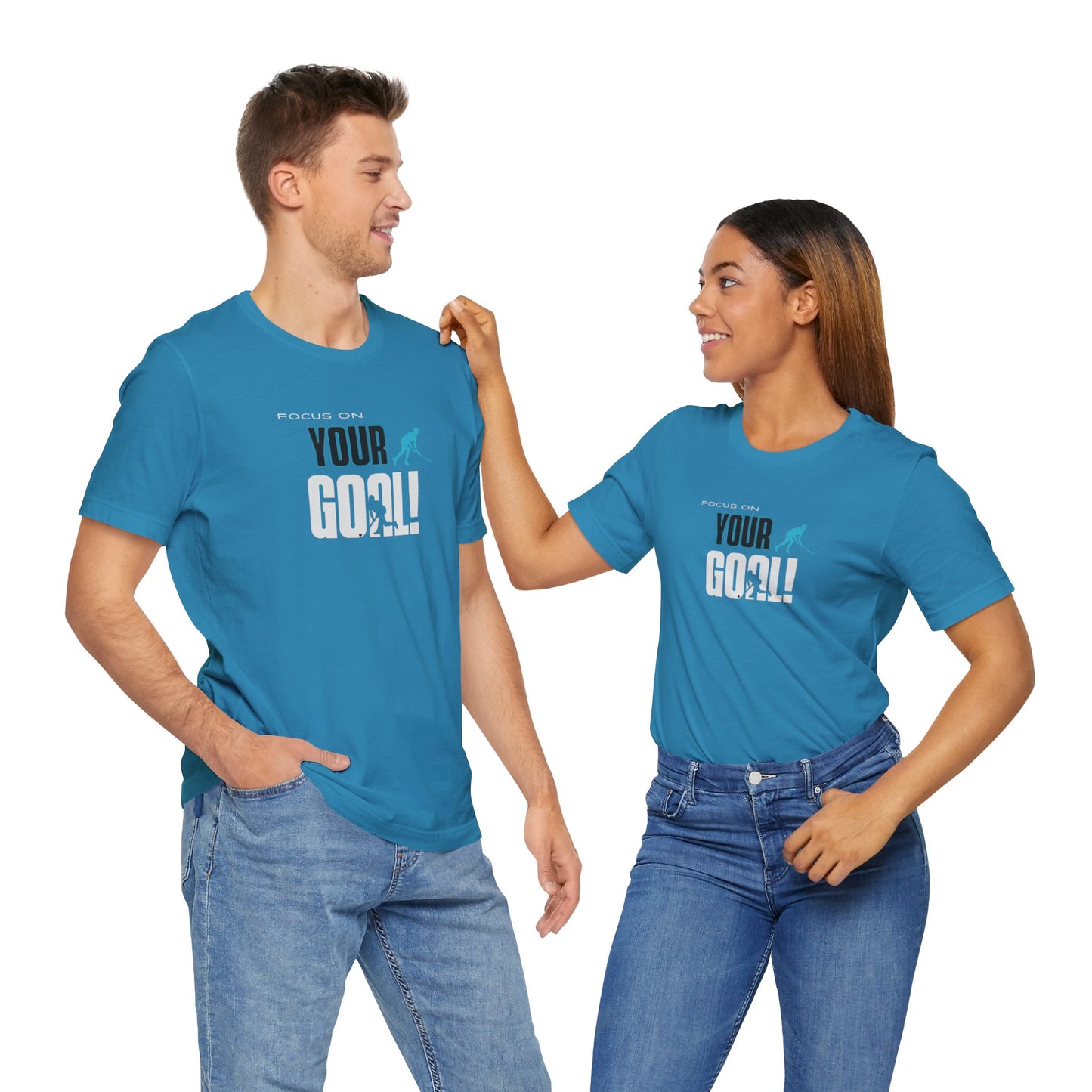 Focus On Your Goal Unisex Jersey Short Sleeve Tee