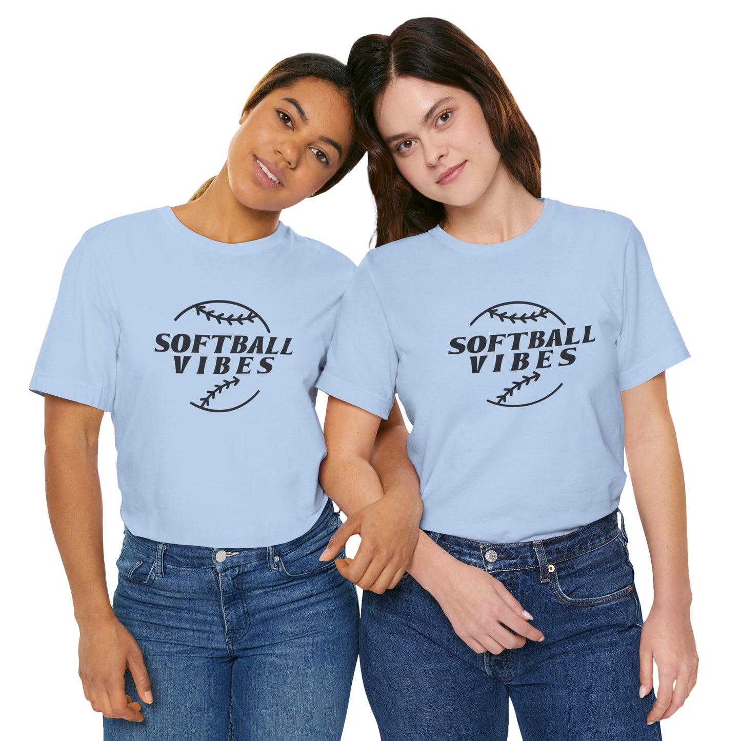 Softball Vibes Unisex Jersey Short Sleeve Tee