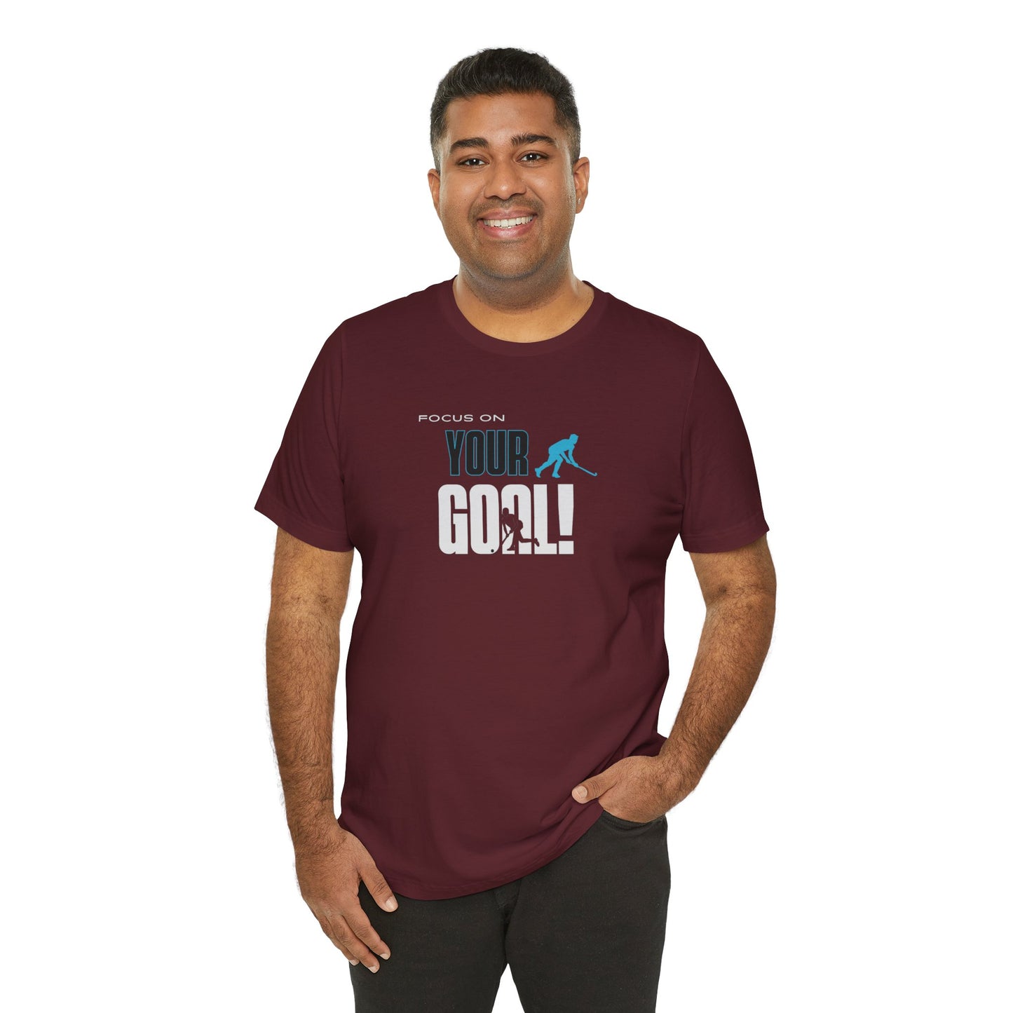 Focus On Your Goal Unisex Jersey Short Sleeve Tee