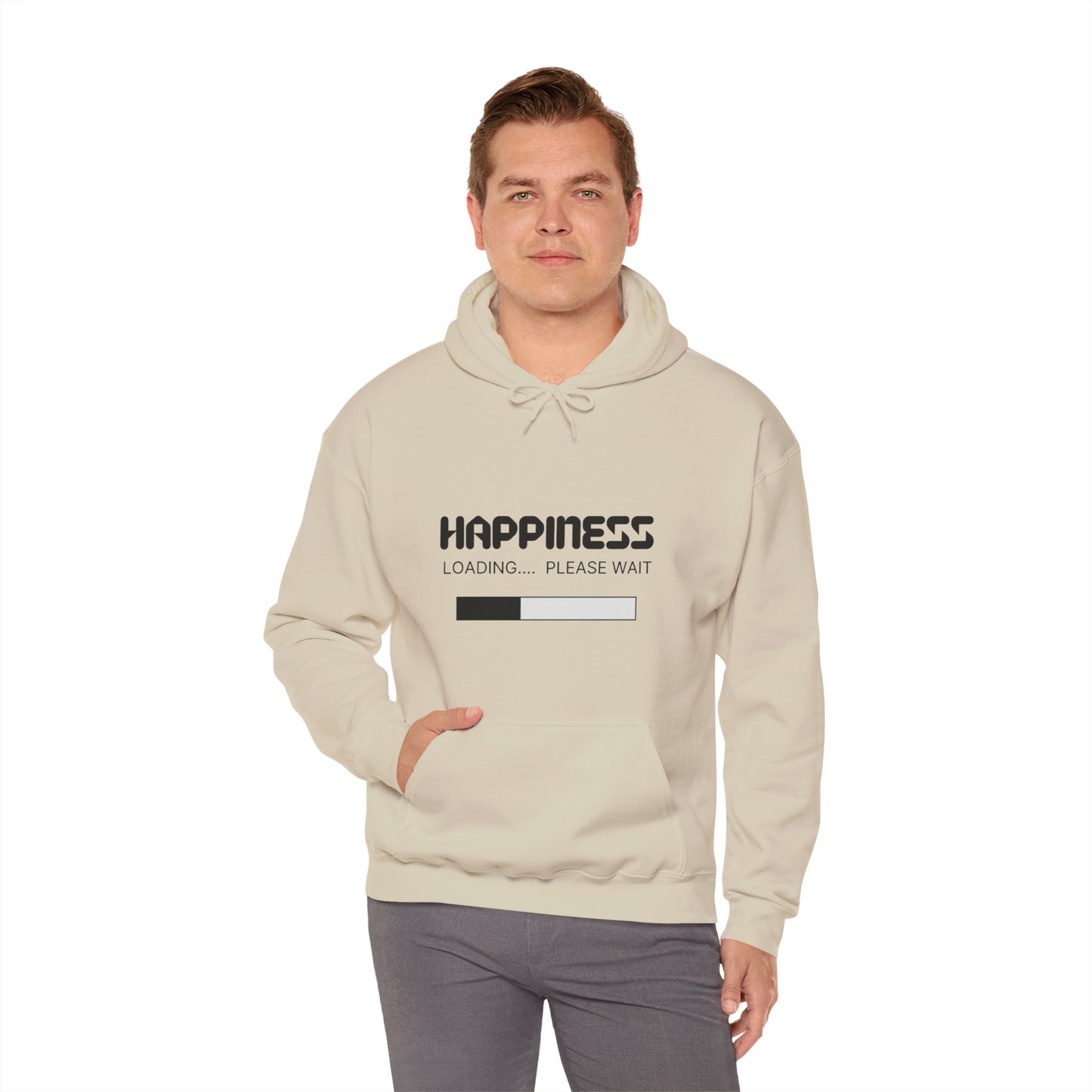 Happiness Loading Please Wait Unisex Heavy Blend™ Hooded Sweatshirt