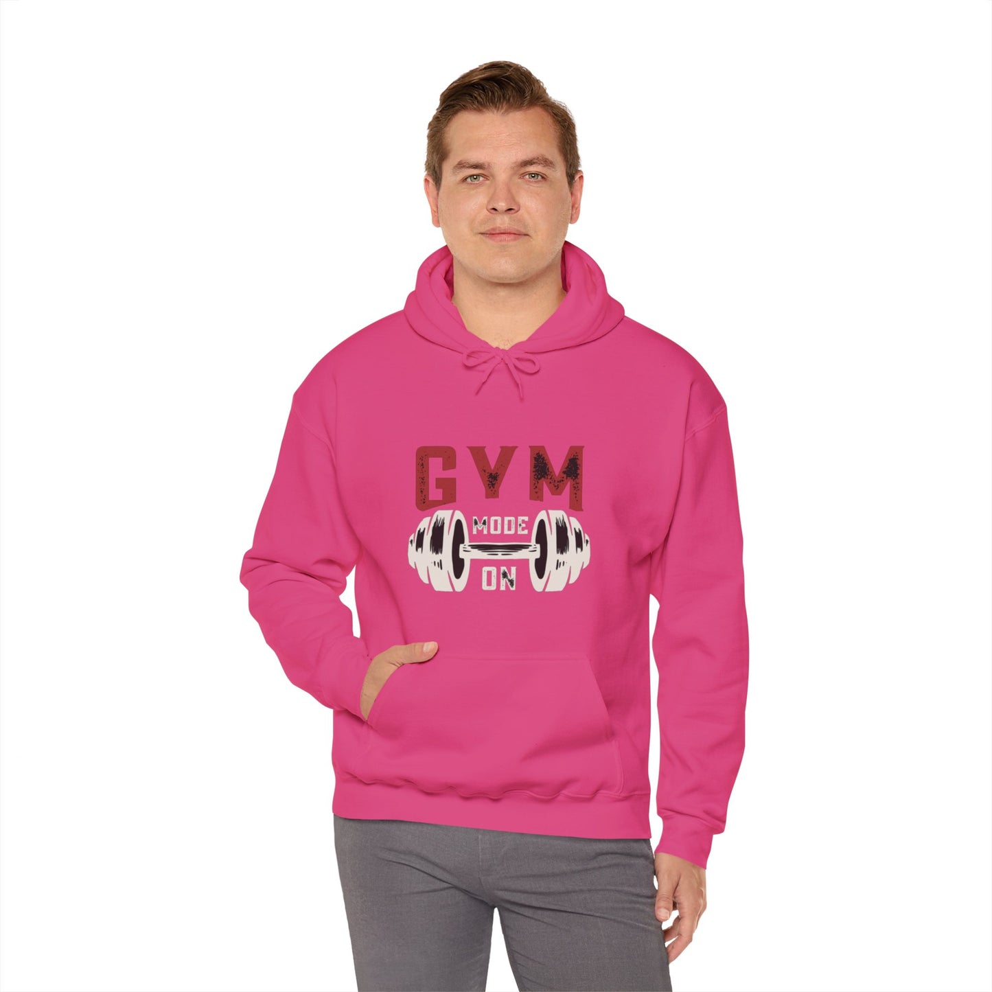 Gym Mode On Unisex Heavy Blend™ Hooded Sweatshirt