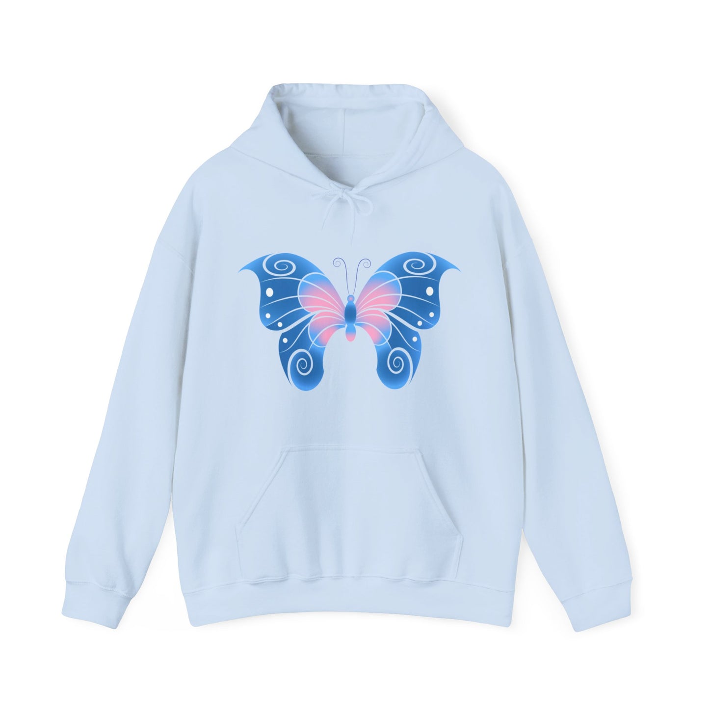 Butterfly Blue Unisex Heavy Blend™ Hooded Sweatshirt