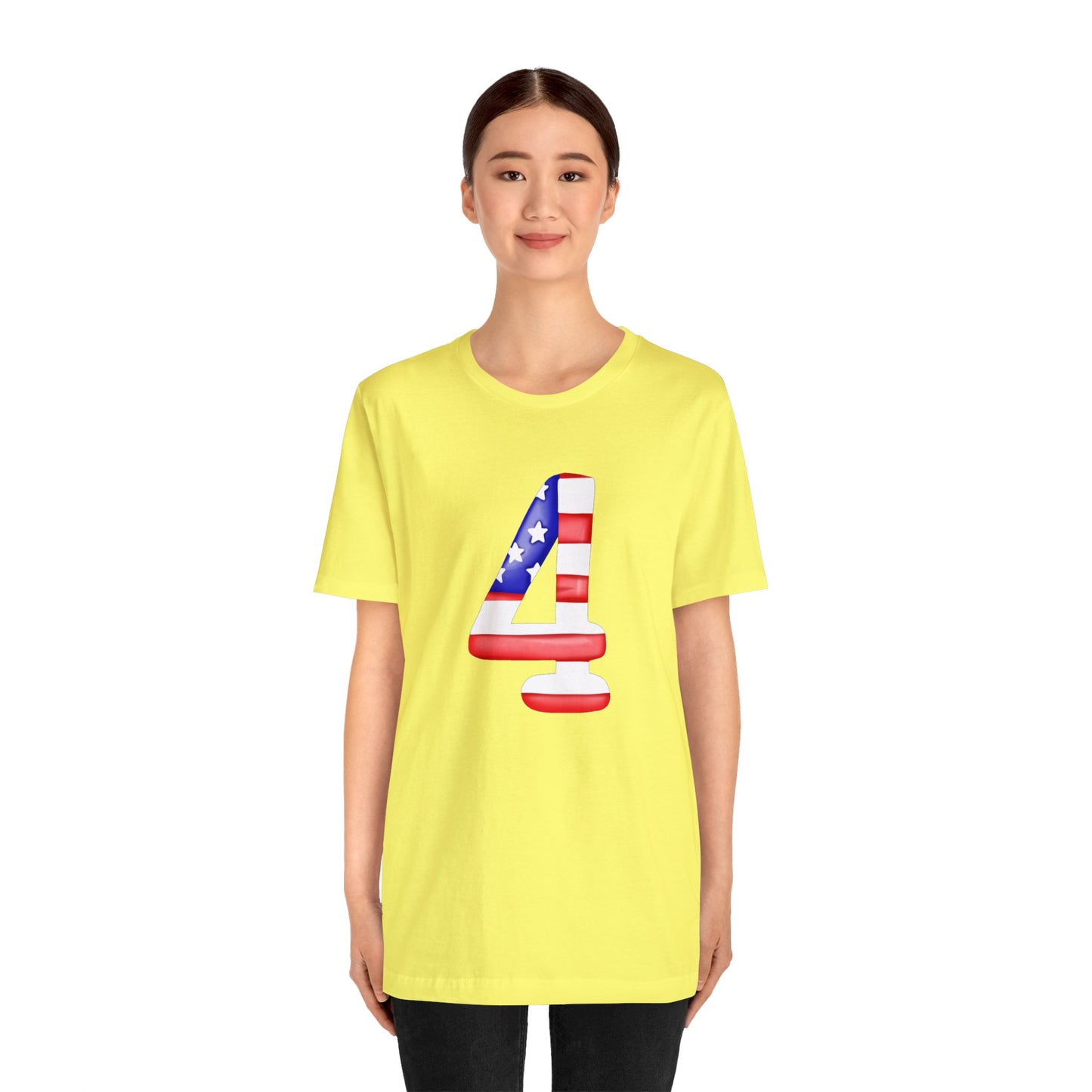 Fourth Red White Blue Unisex Jersey Short Sleeve Tee