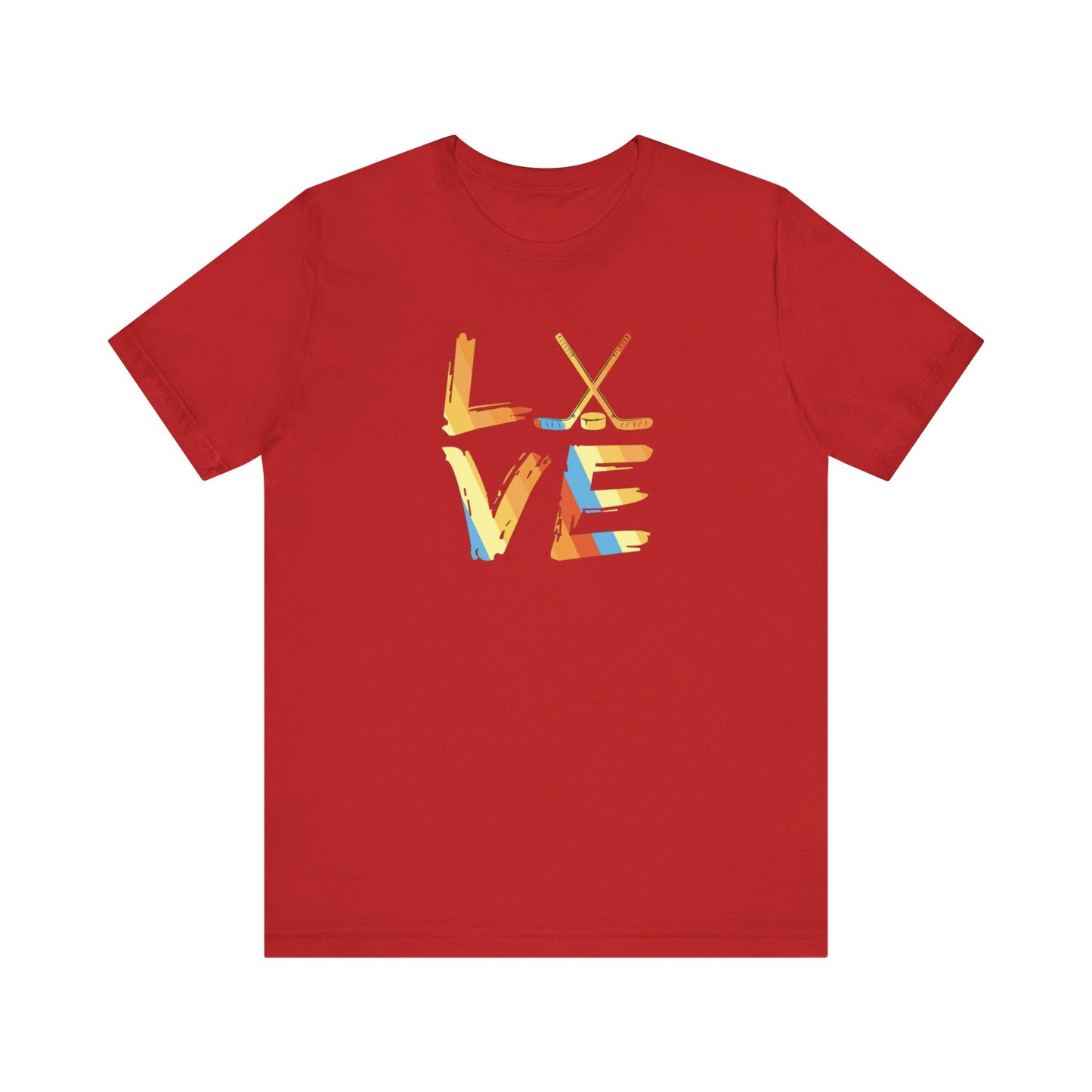 Love Hockey Unisex Jersey Short Sleeve Tee