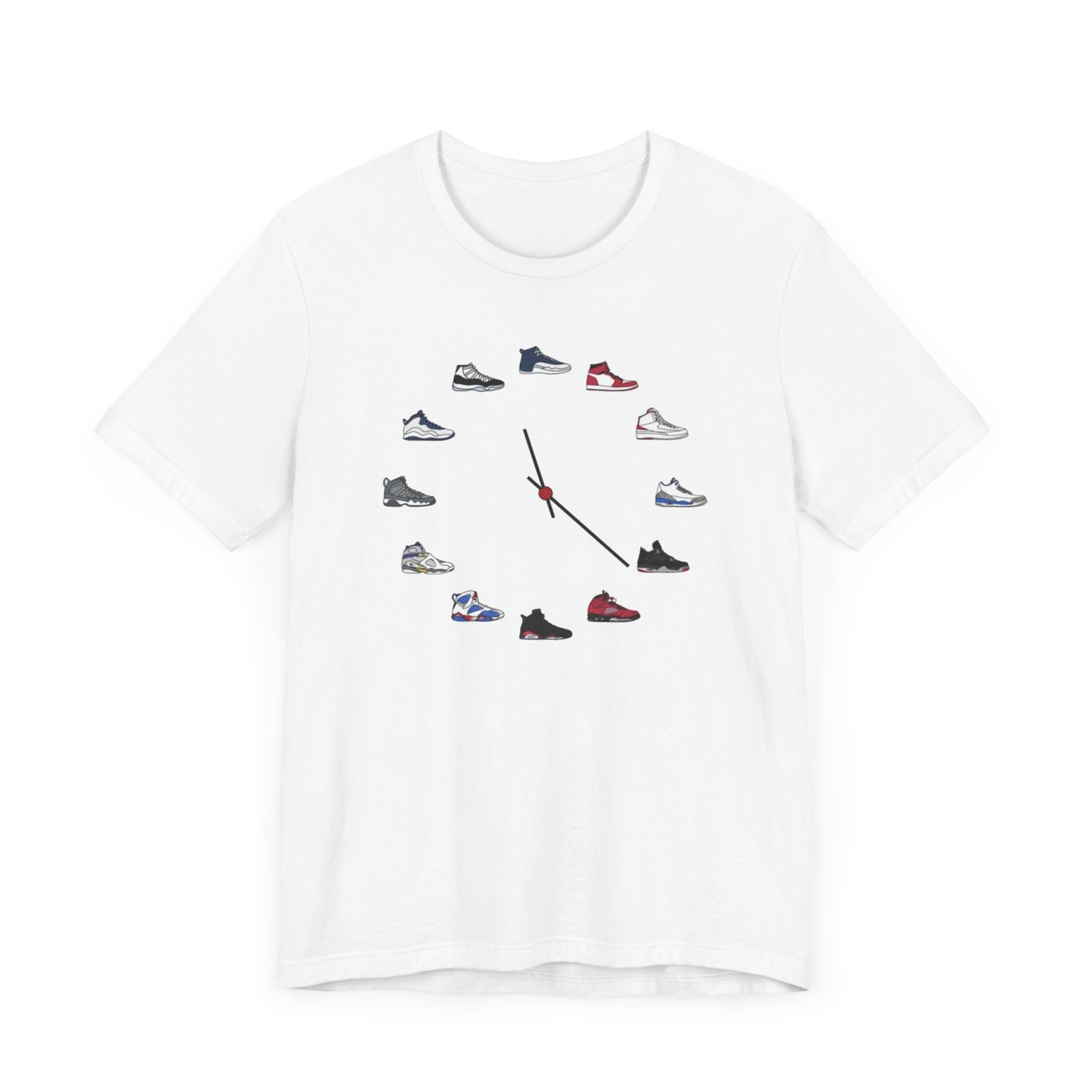 Shoe Clock Unisex Jersey Short Sleeve Tee