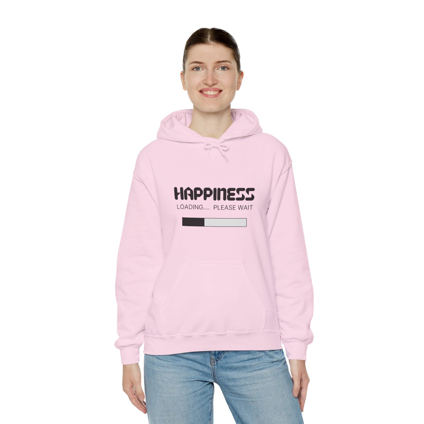 Happiness Loading Please Wait Unisex Heavy Blend™ Hooded Sweatshirt