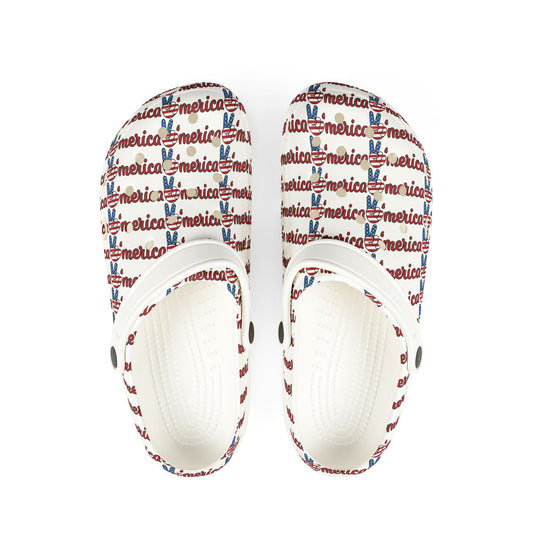 America EVA Foam Rubber Shoes (AOP)