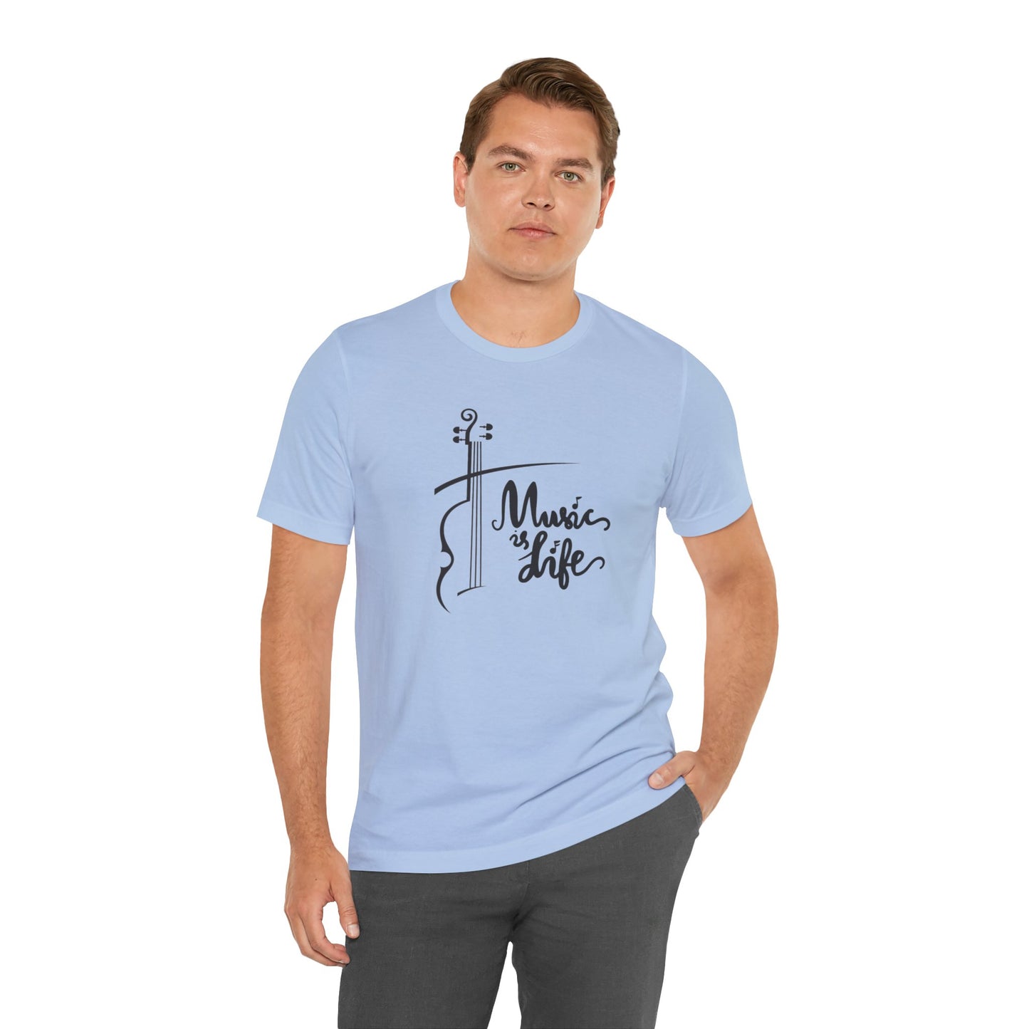 Music Is Life Unisex Jersey Short Sleeve Tee