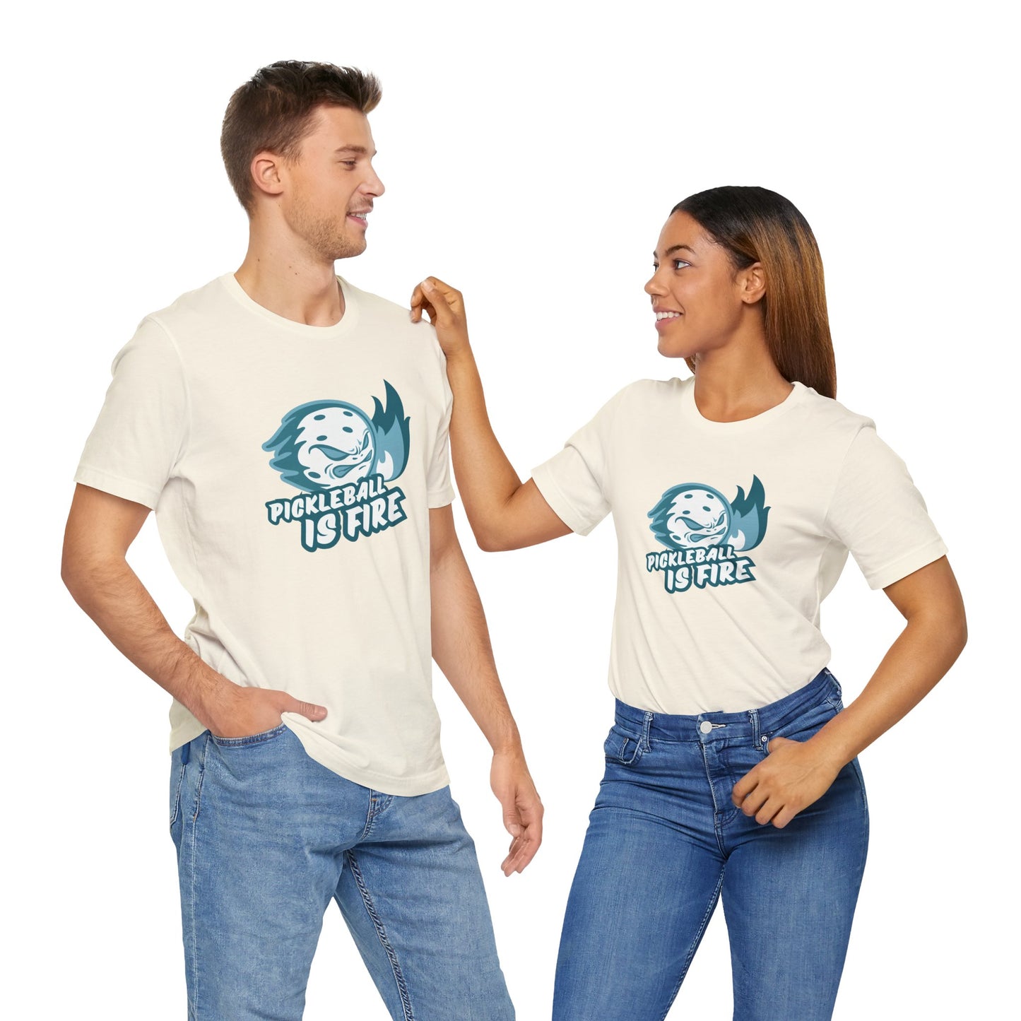 Pickleball Is Fire Unisex Jersey Short Sleeve Tee