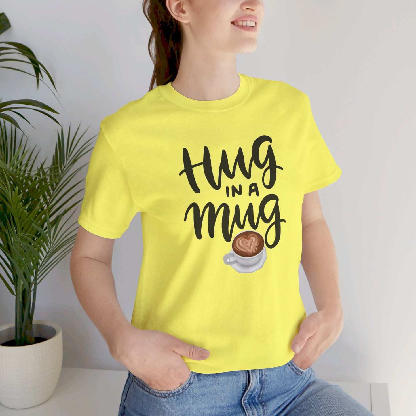 Coffee/ Hug In a Mug Unisex Jersey Short Sleeve Tee