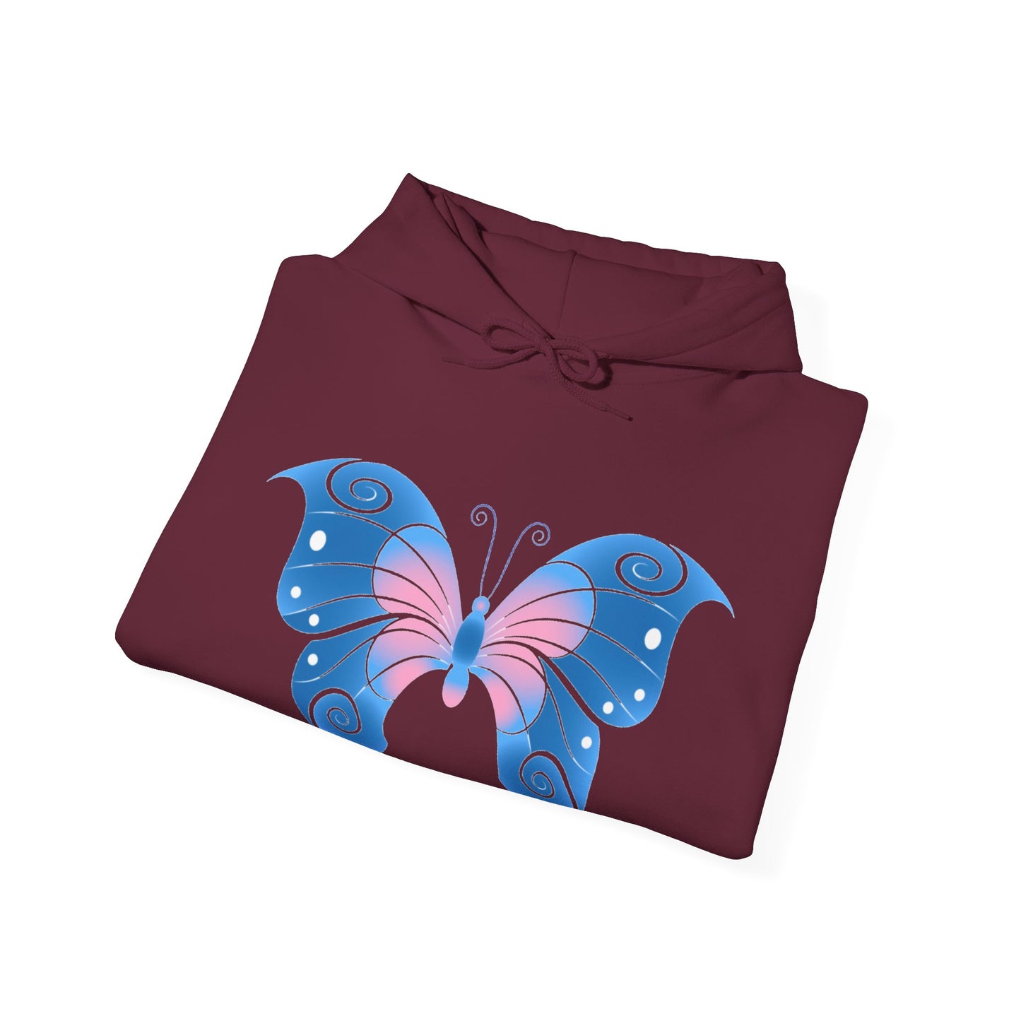 Butterfly Blue Unisex Heavy Blend™ Hooded Sweatshirt