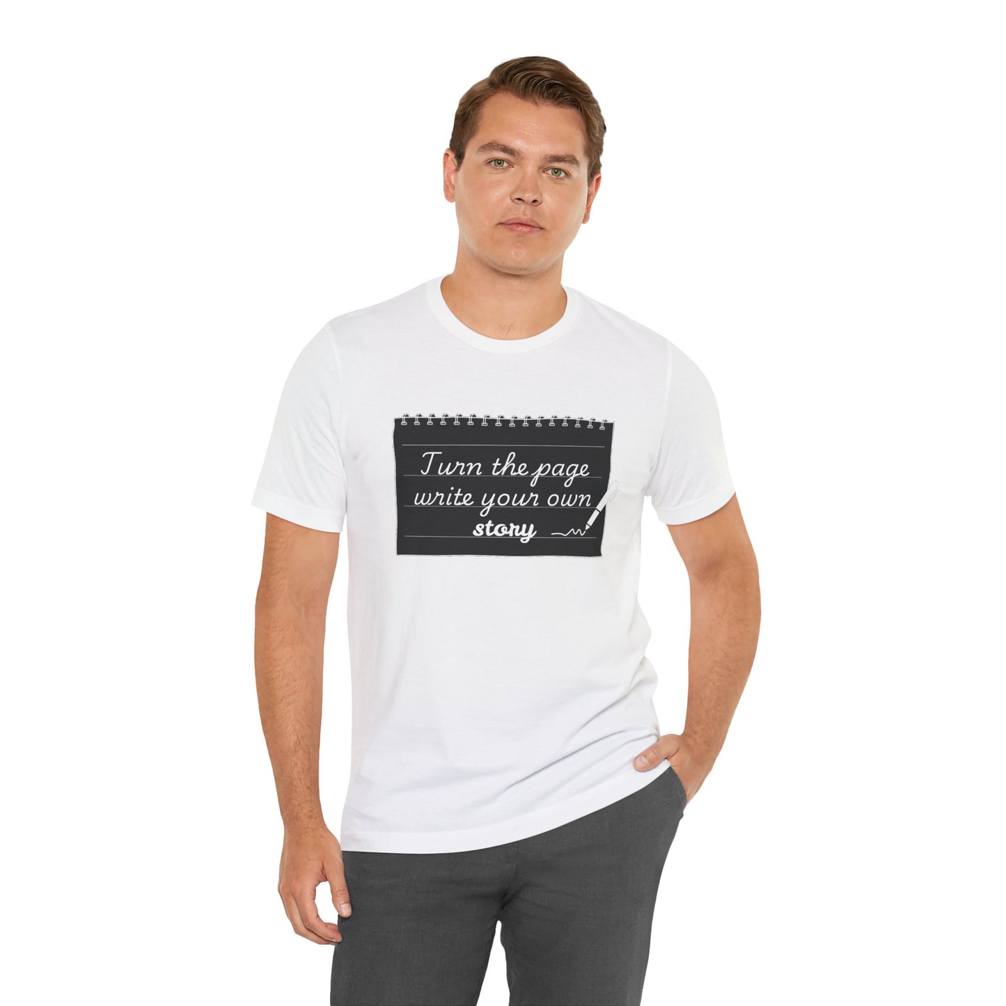 Turn the Page And Write Your Story Unisex Softstyle T-Shirt