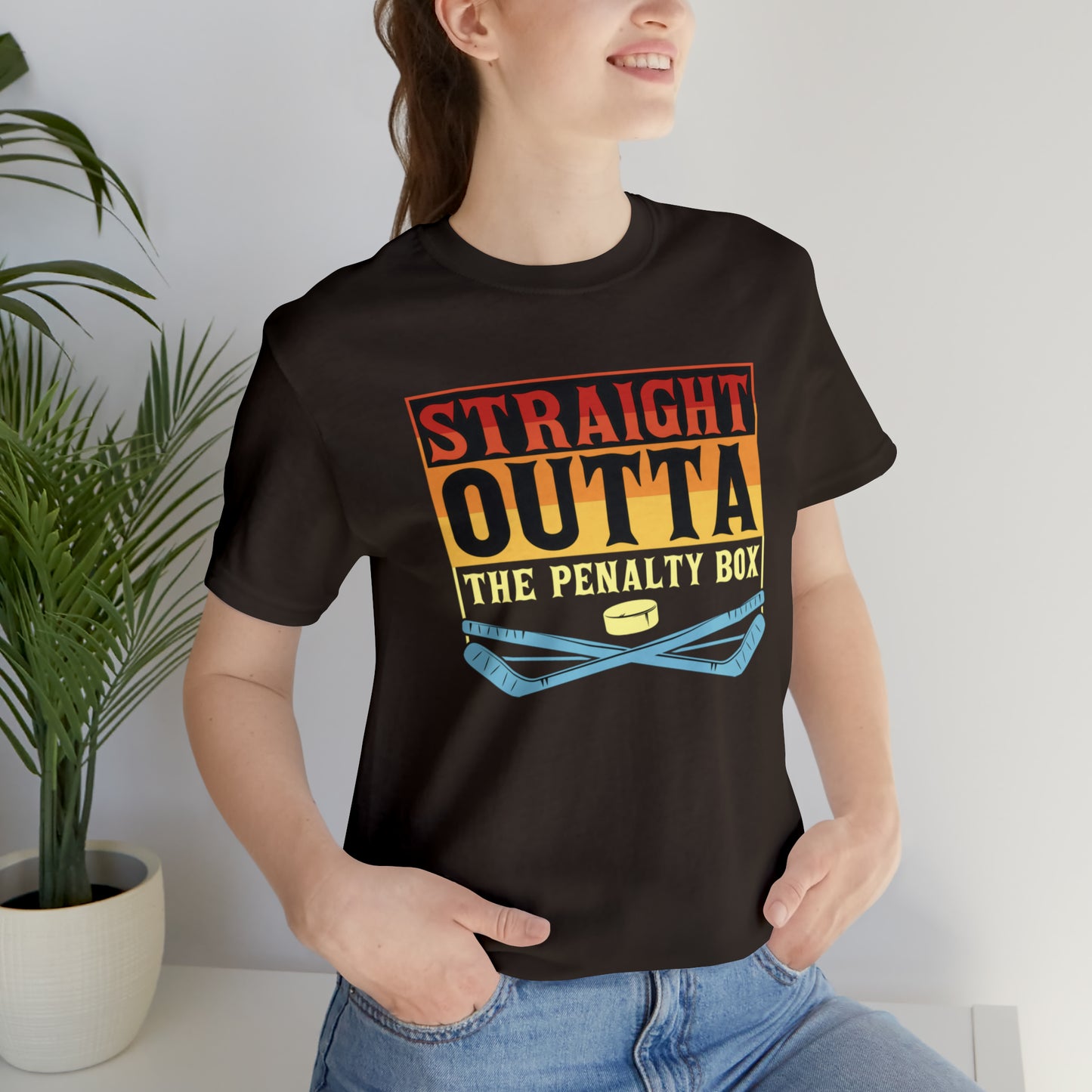 Straight Out The penalty Box Unisex Jersey Short Sleeve Tee