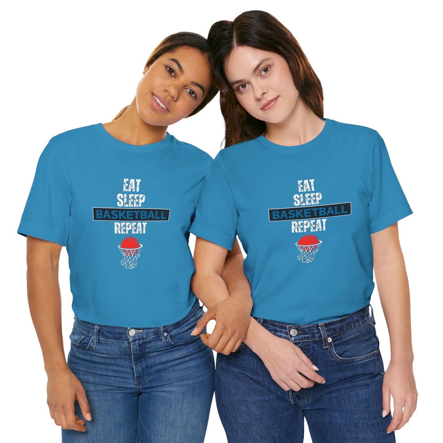 Eat, Sleep, Basketball, Repeat Unisex Jersey Short Sleeve Tee