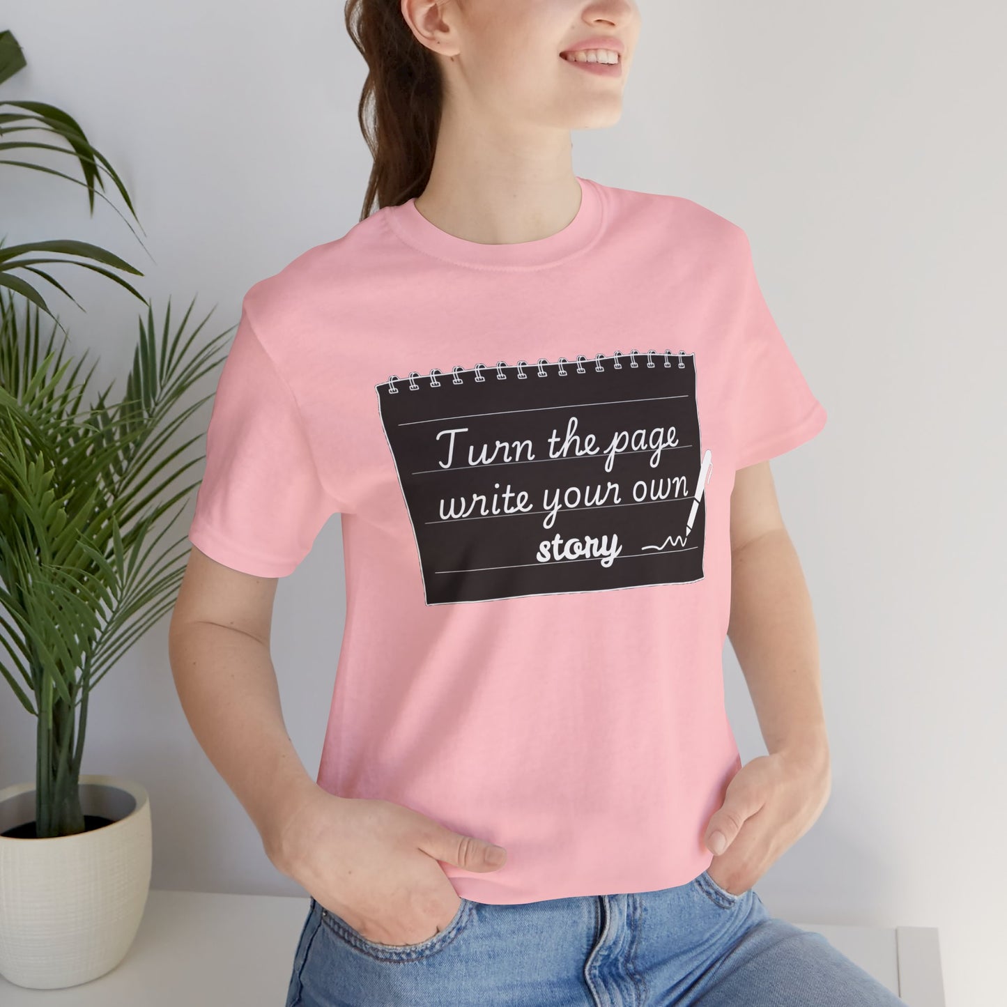 Turn the Page And Write Your Story Unisex Softstyle T-Shirt