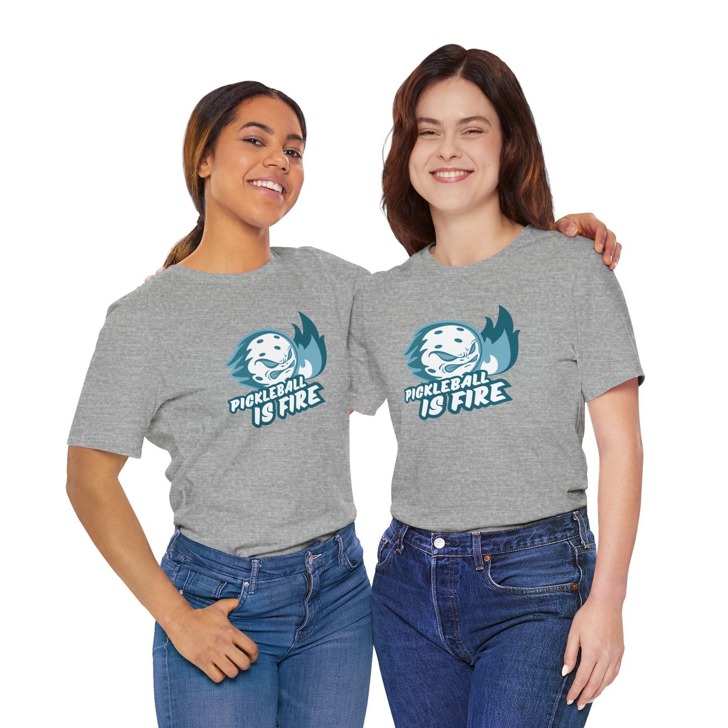 Pickleball Is Fire Unisex Jersey Short Sleeve Tee