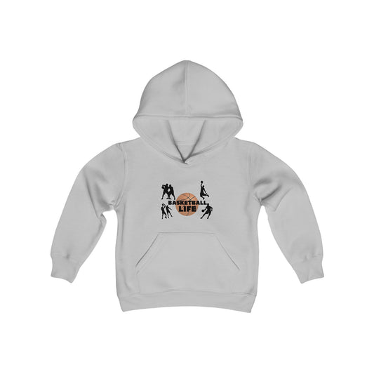 Kids Basketball Life Heavy Blend Hooded Sweatshirt