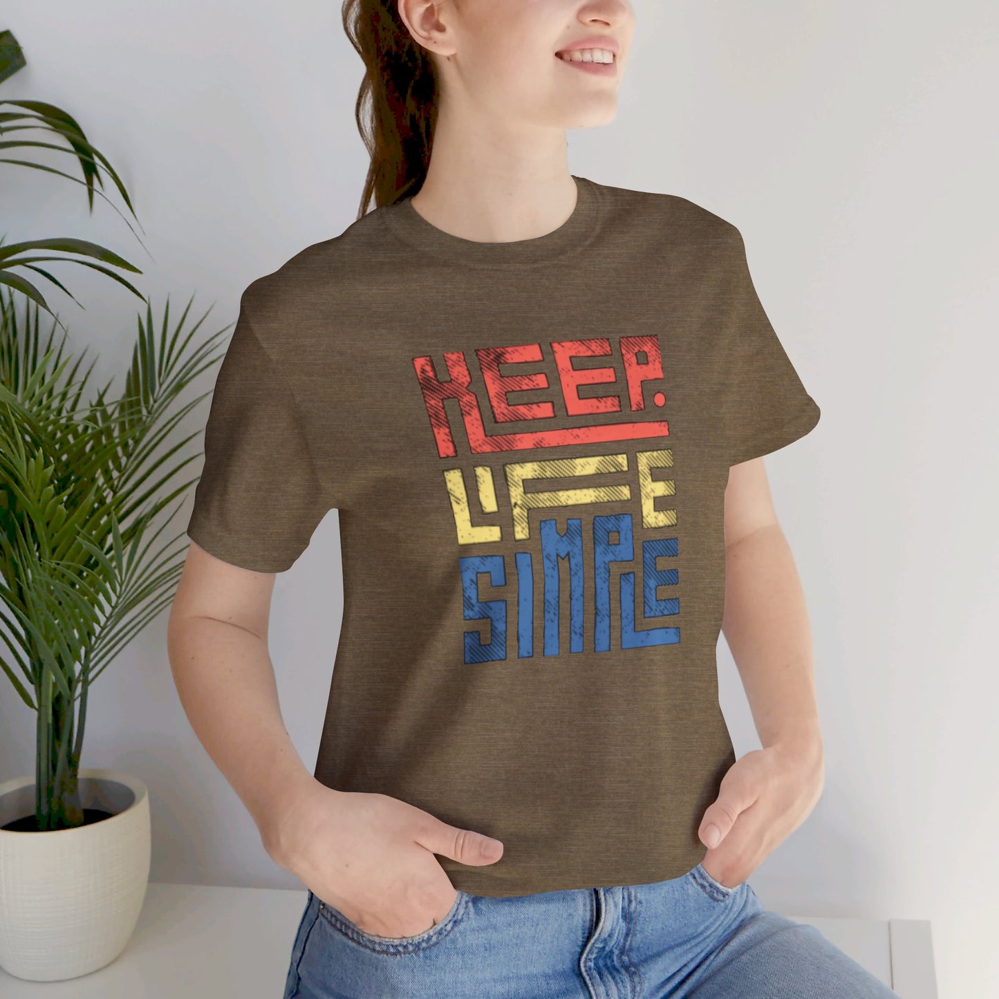 Keep Life Simple Unisex Jersey Short Sleeve Tee