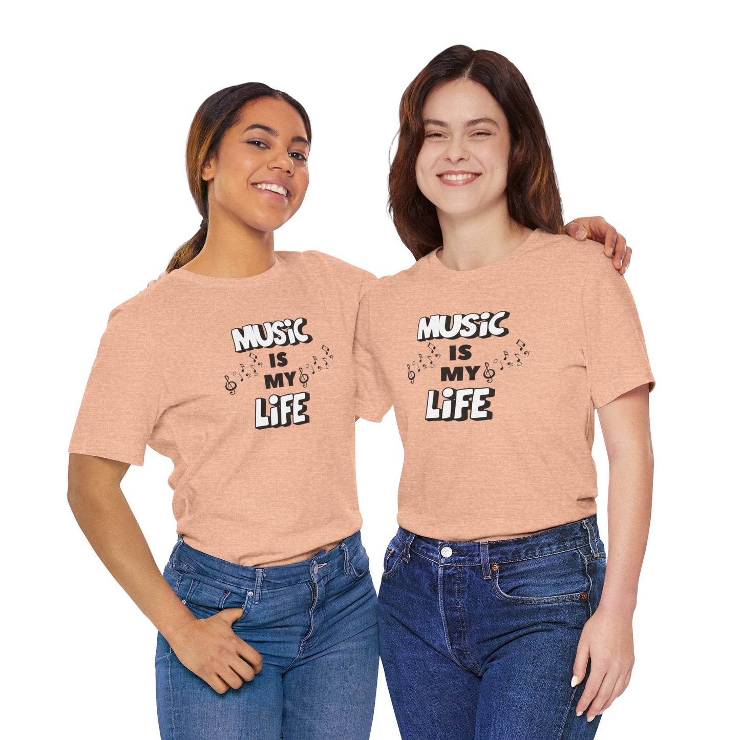 Music is My Life Unisex Jersey Short Sleeve Tee