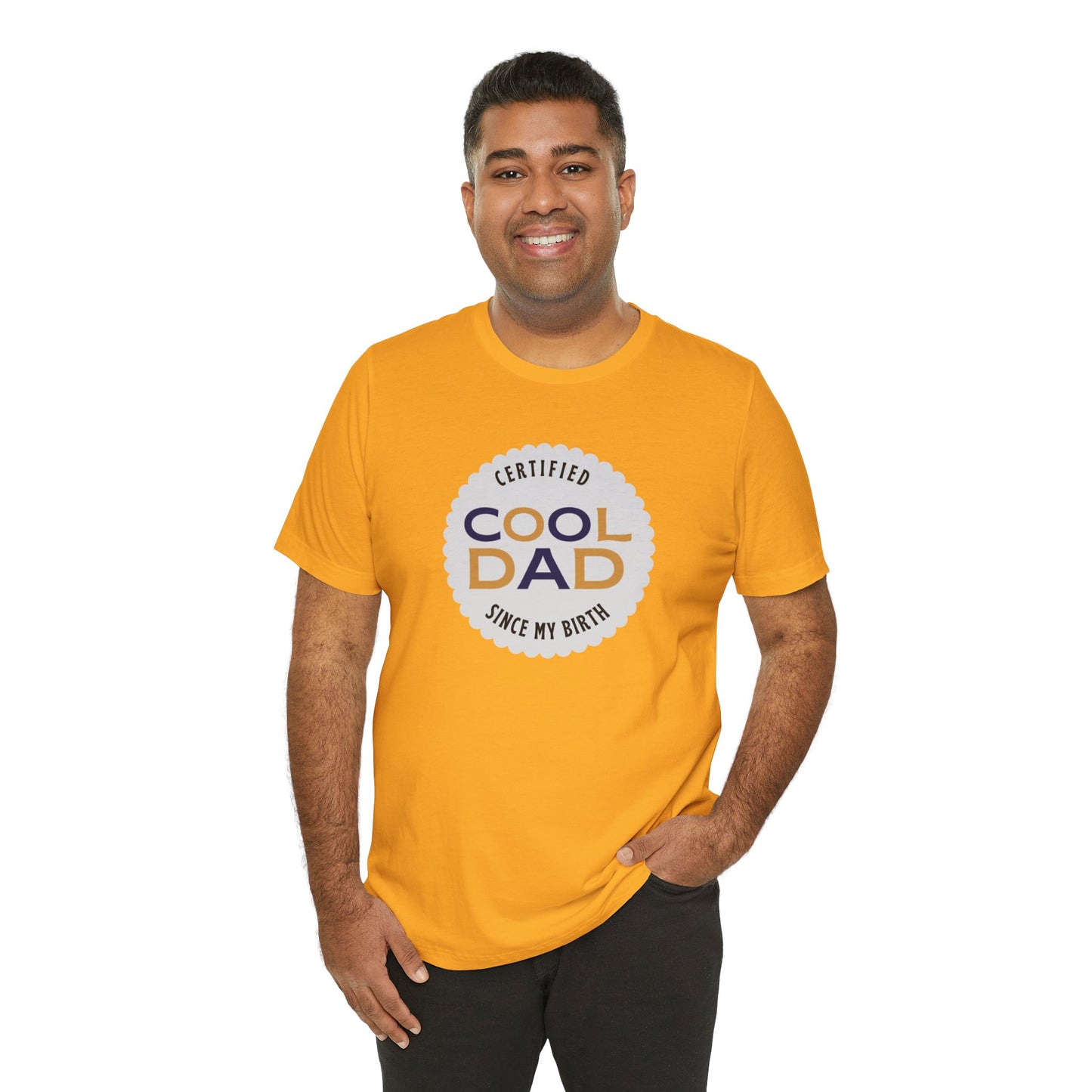 Certified Cool Dad Unisex Jersey Short Sleeve Tee