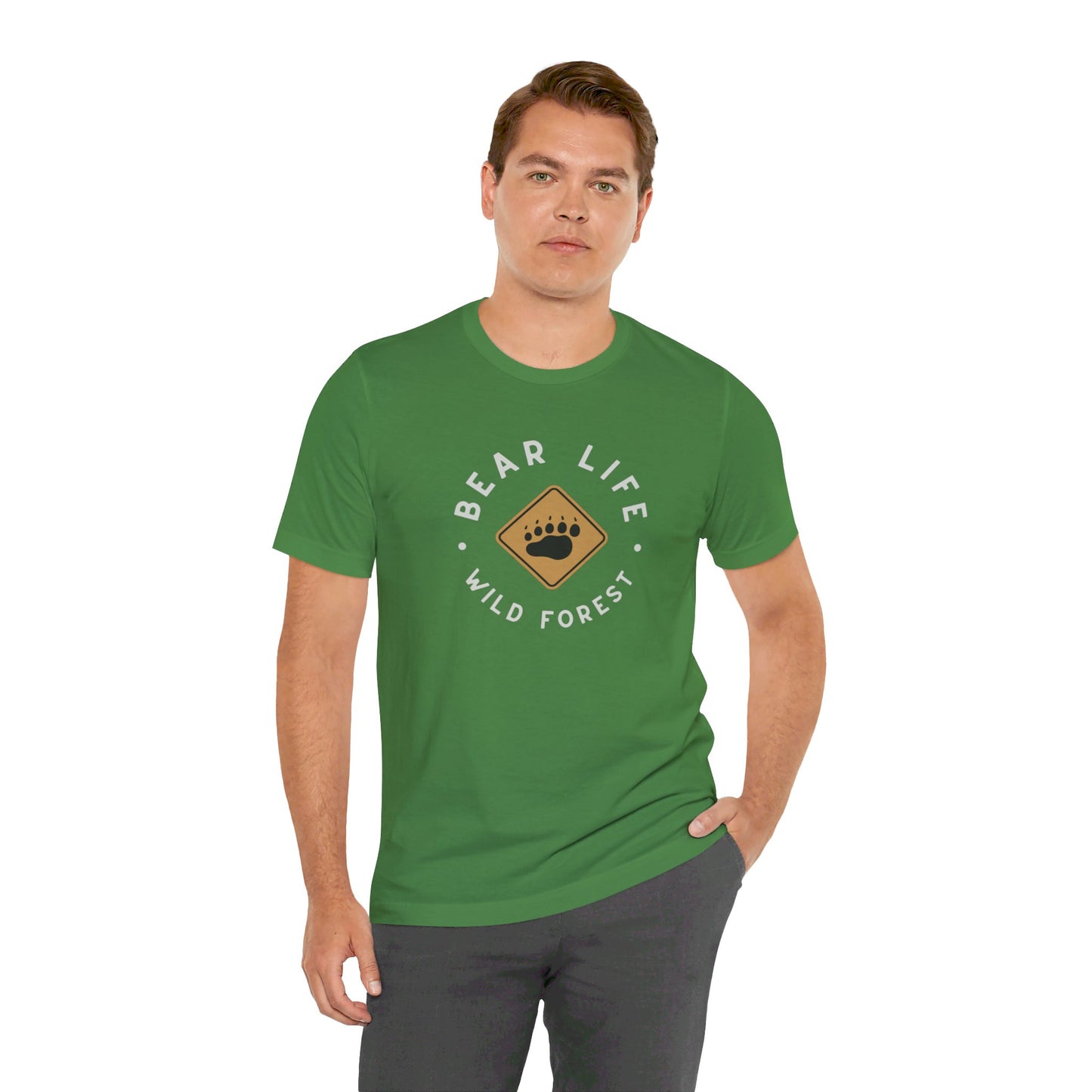 Bear Life Wild Forest Unisex Jersey Short Sleeve Tee