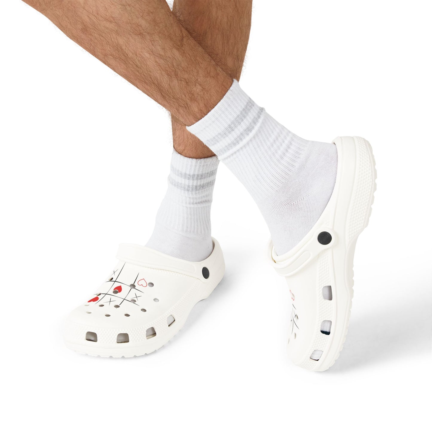 Tic Tac Love EVA Foam Rubber Shoes (AOP)
