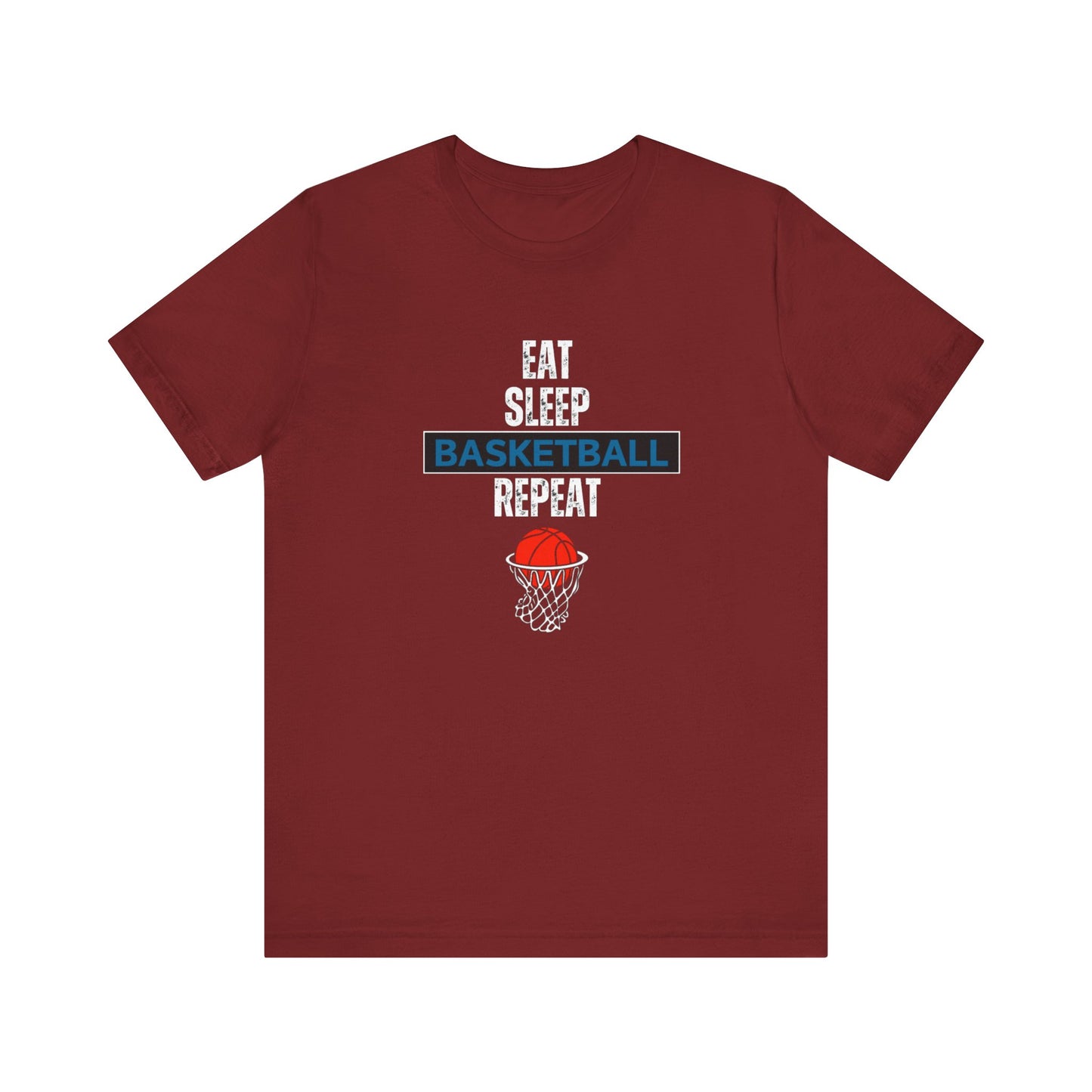 Eat, Sleep, Basketball, Repeat Unisex Jersey Short Sleeve Tee