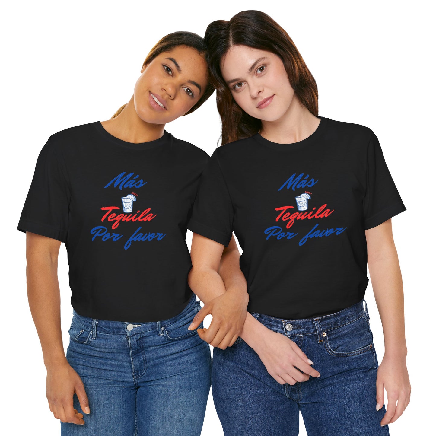 Tequilla/ Mas Tequila Por Favor Unisex Jersey Short Sleeve Tee