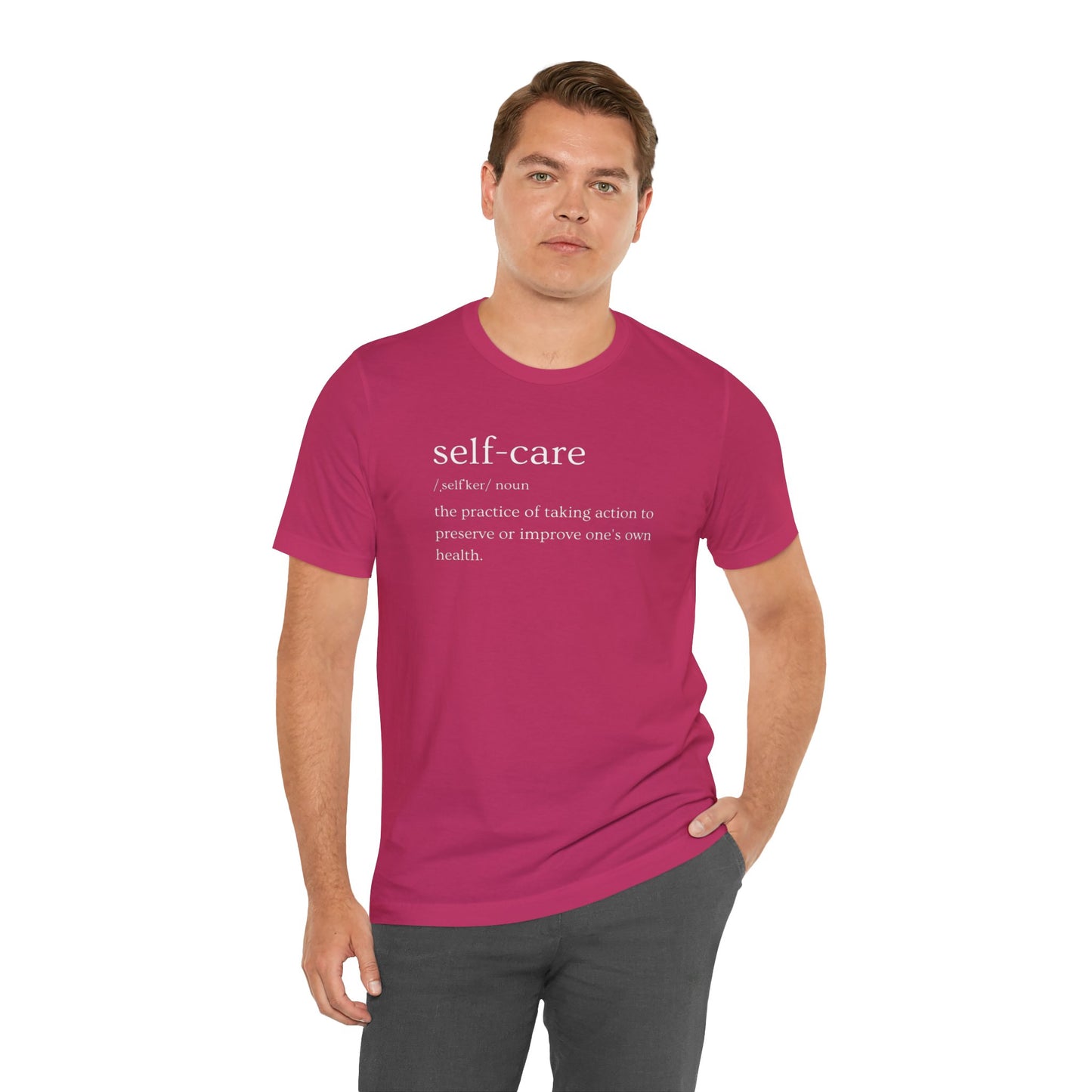 Self-Care Unisex Jersey Short Sleeve Tee